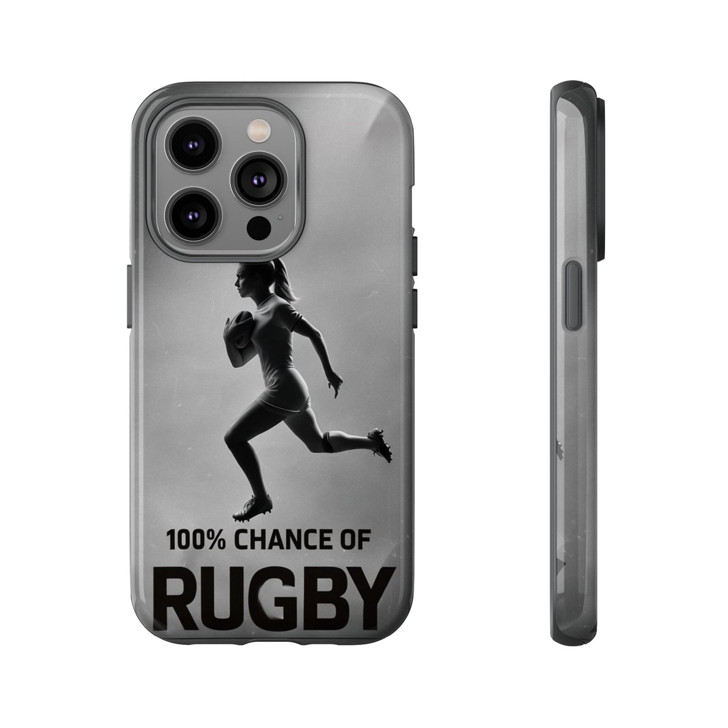 "Rain, Shine, Rugby" Mobile Phone Case