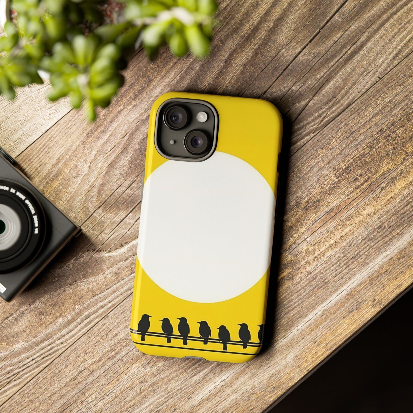 "The Feathered Assembly - Yellow" Mobile Phone Case