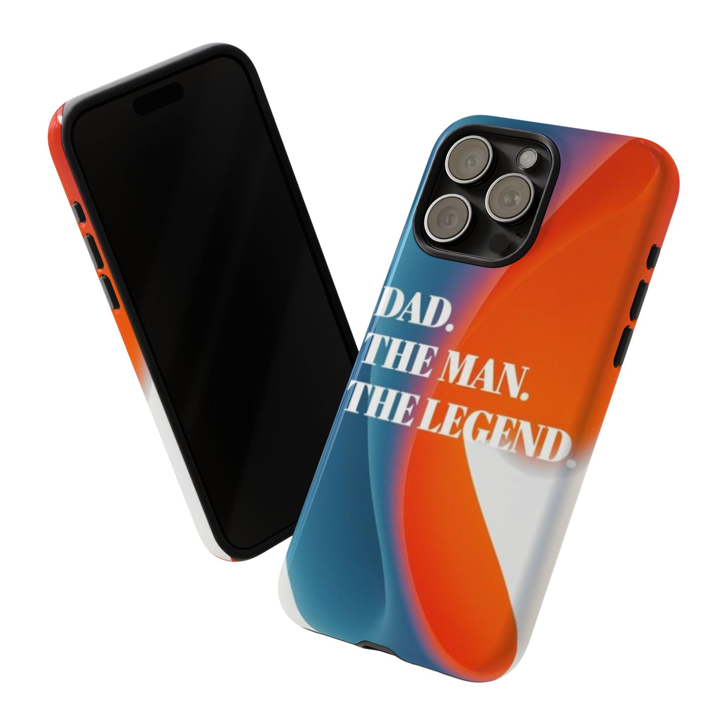 "Dad. The Man. The Legend." Mobile Phone Case (orange)
