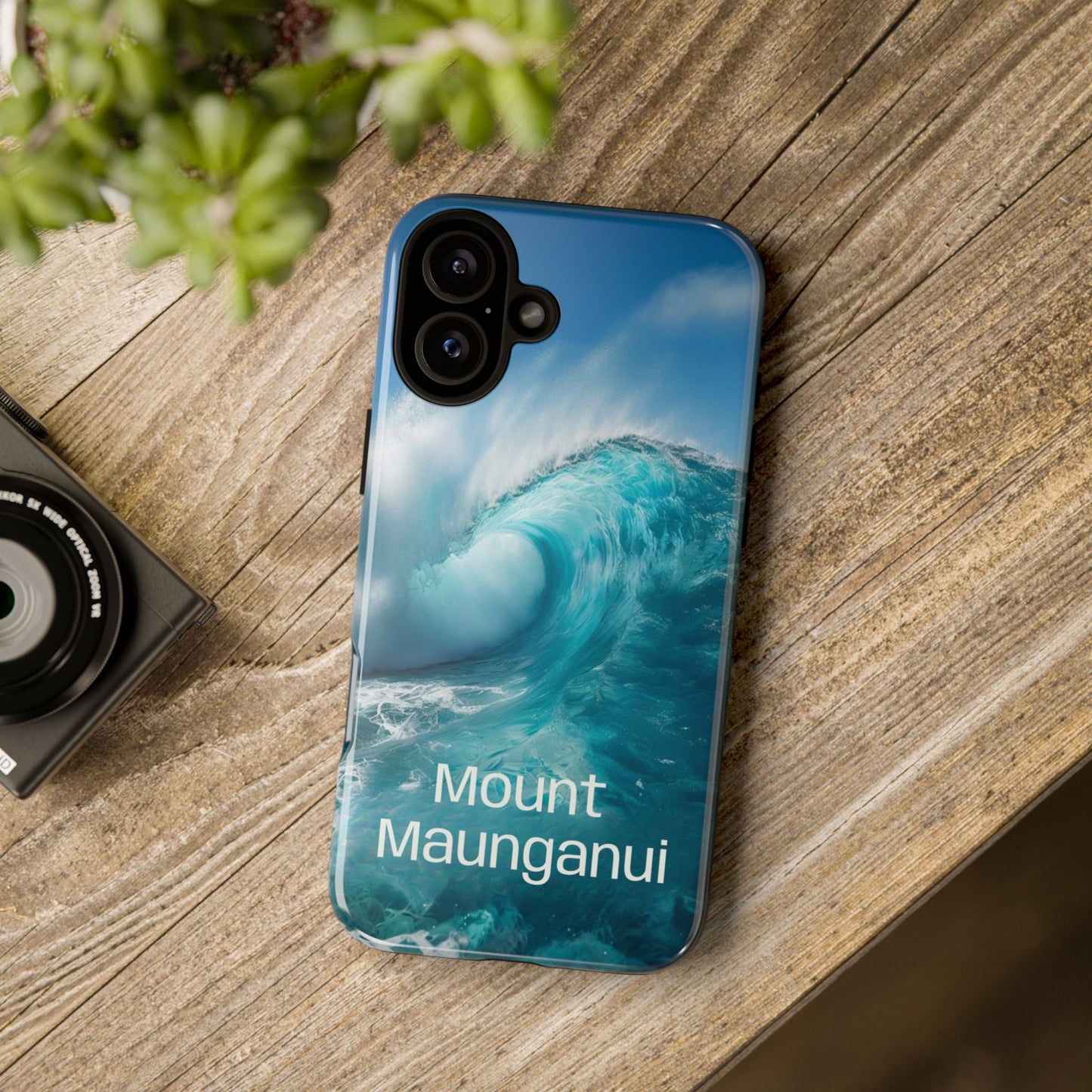"Mount Maunganui" Mobile Phone Case (green)