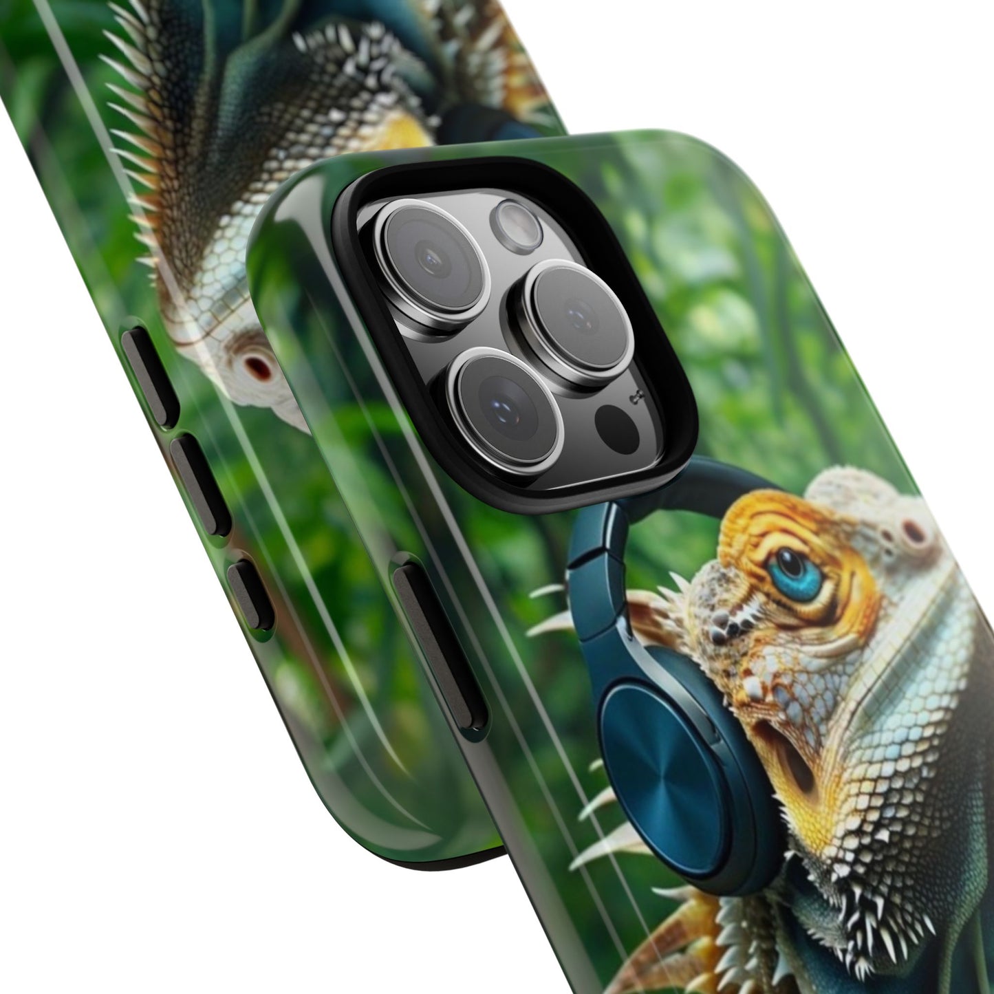 "Bearded Dragon - Jungle Beats" Mobile Phone Case