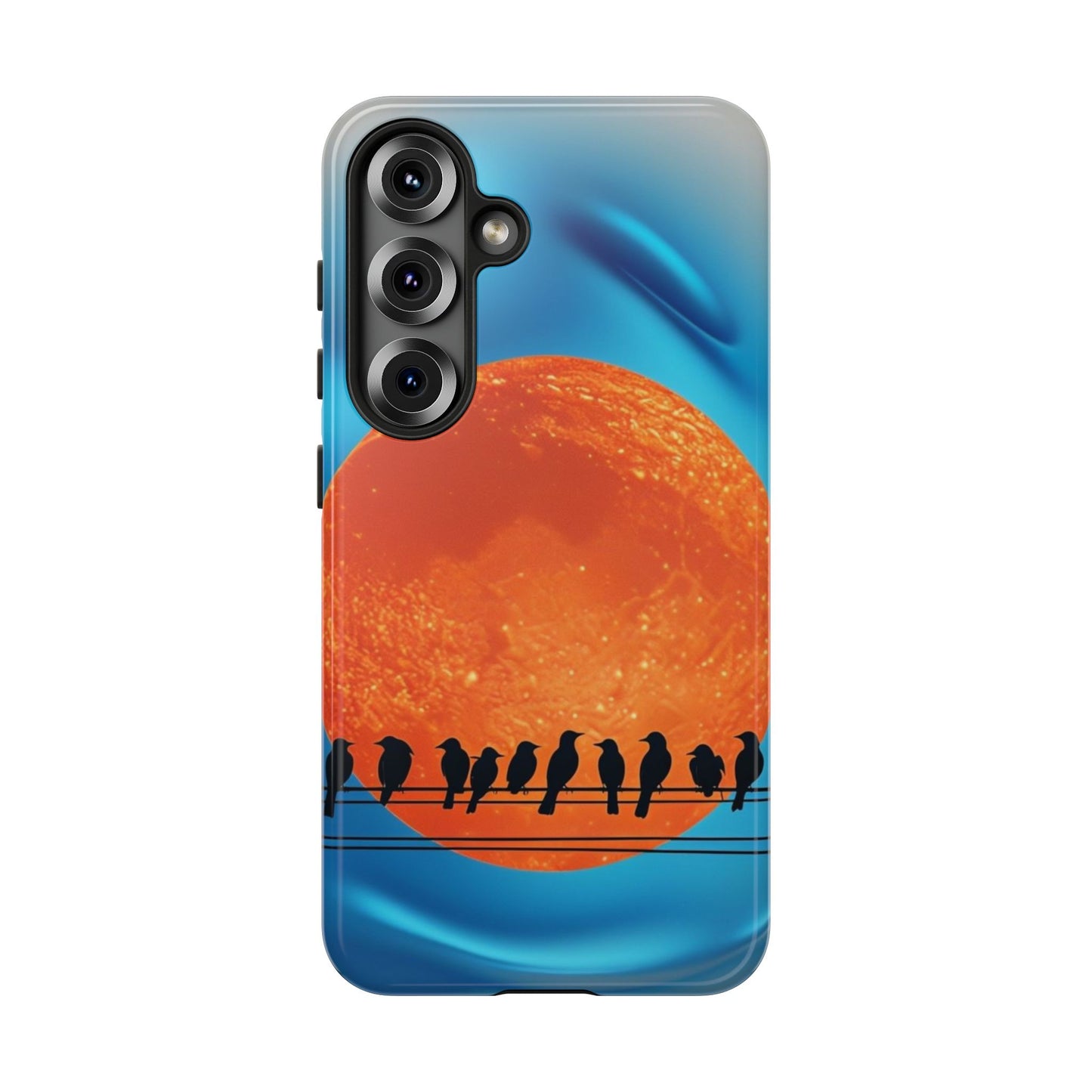 "The Feathered Assembly" Mobile Phone Case (orange)