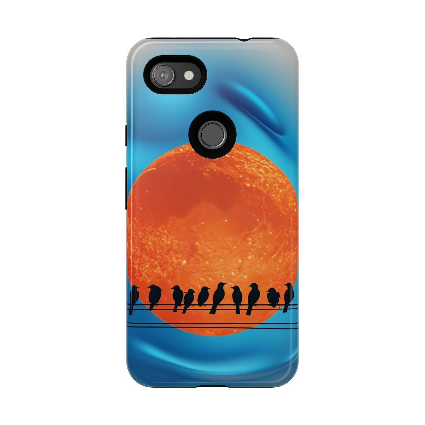 "The Feathered Assembly" Mobile Phone Case (orange)