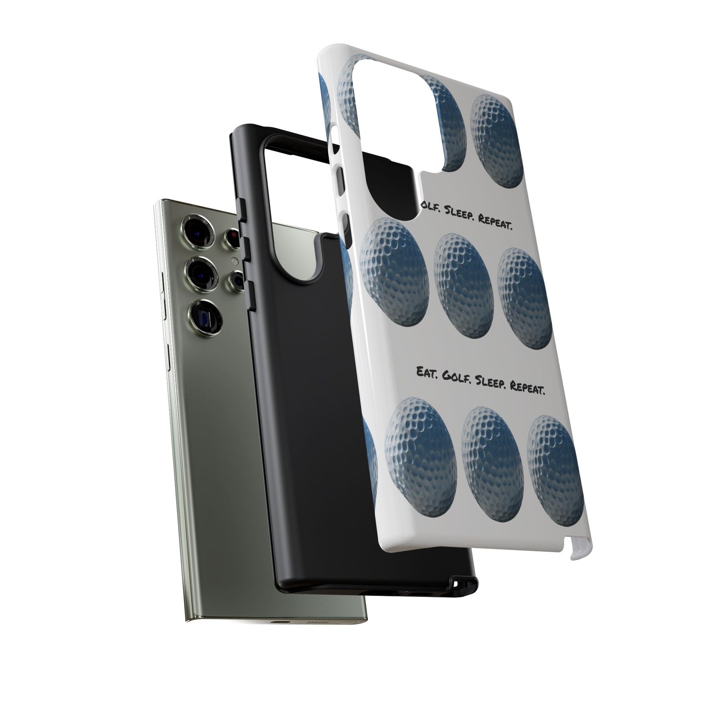 "Eat. Golf. Sleep. Repeat." Mobile Phone Case