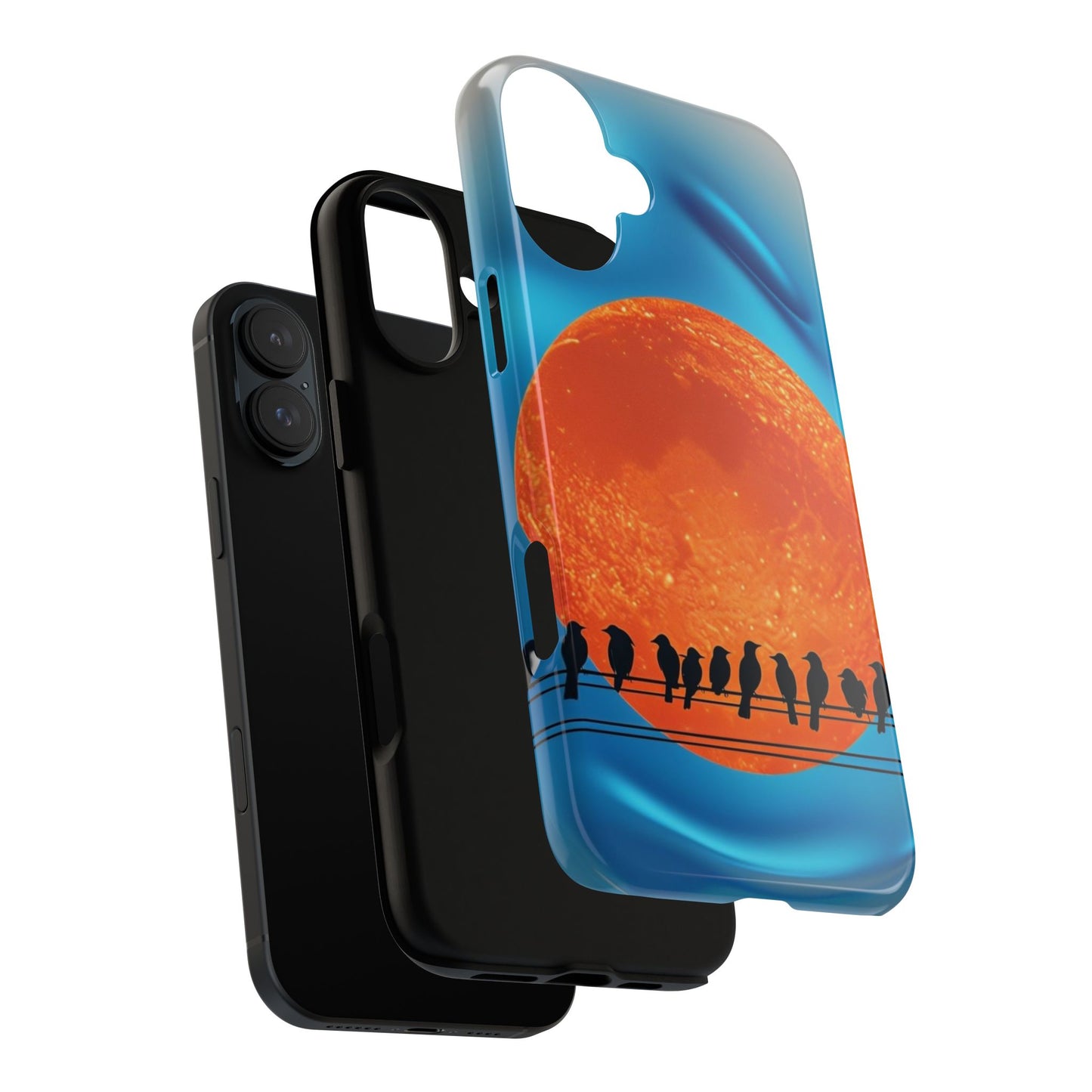 "The Feathered Assembly" Mobile Phone Case (orange)