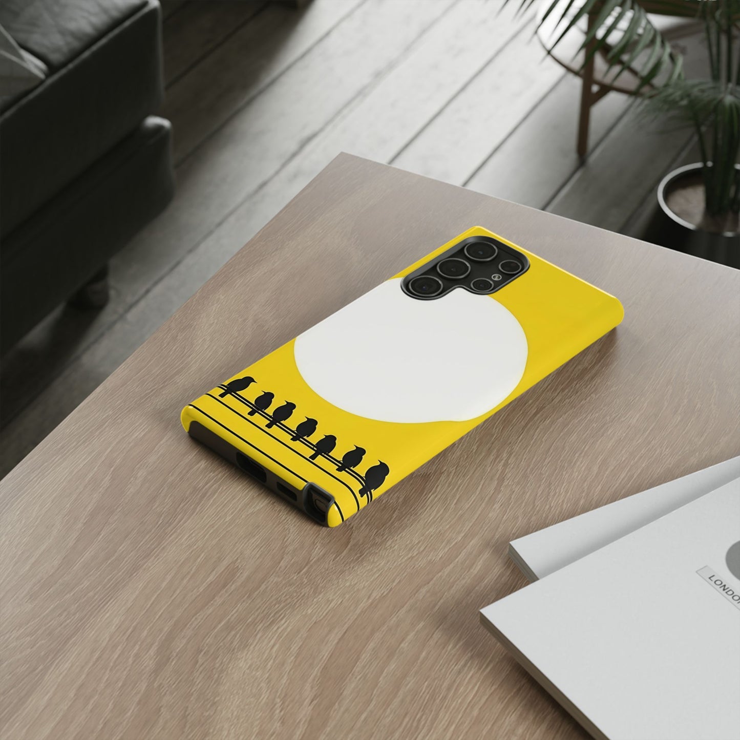 "The Feathered Assembly - Yellow" Mobile Phone Case