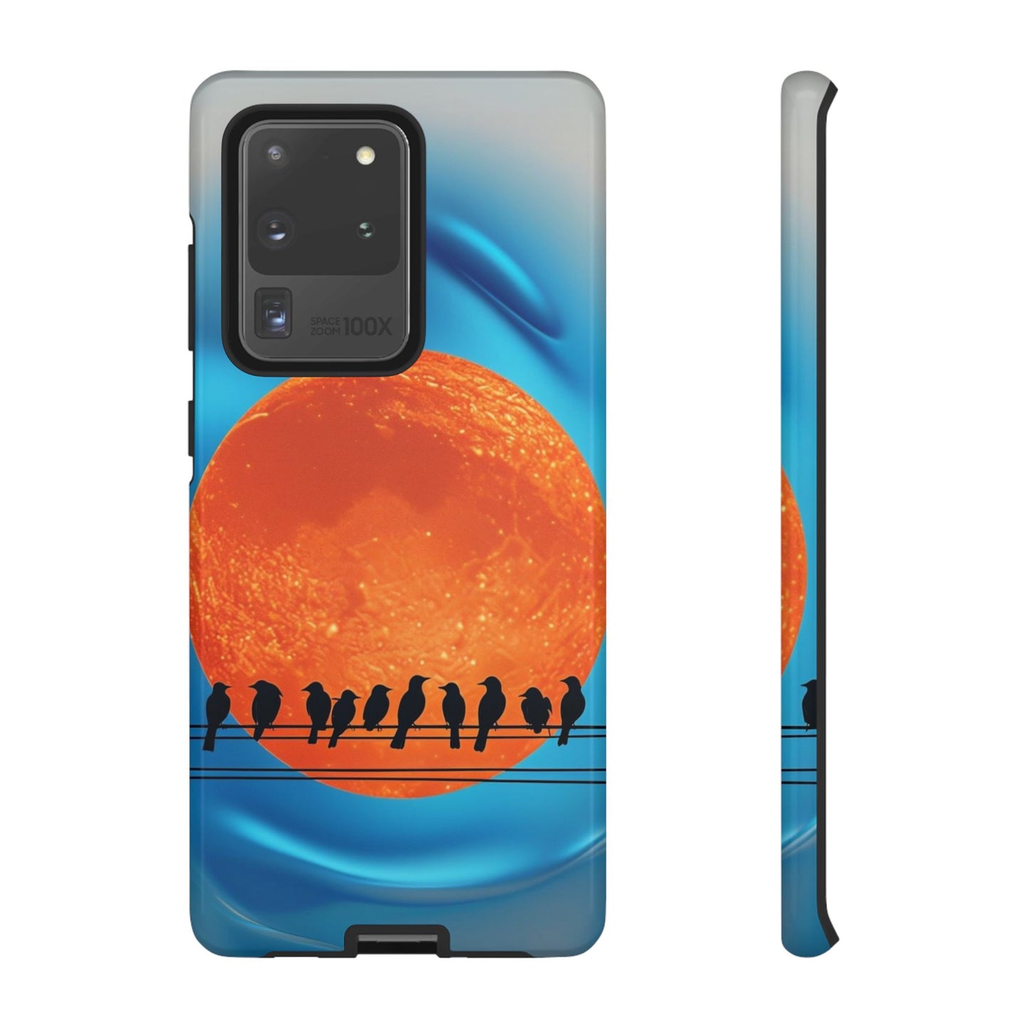 "The Feathered Assembly" Mobile Phone Case (orange)
