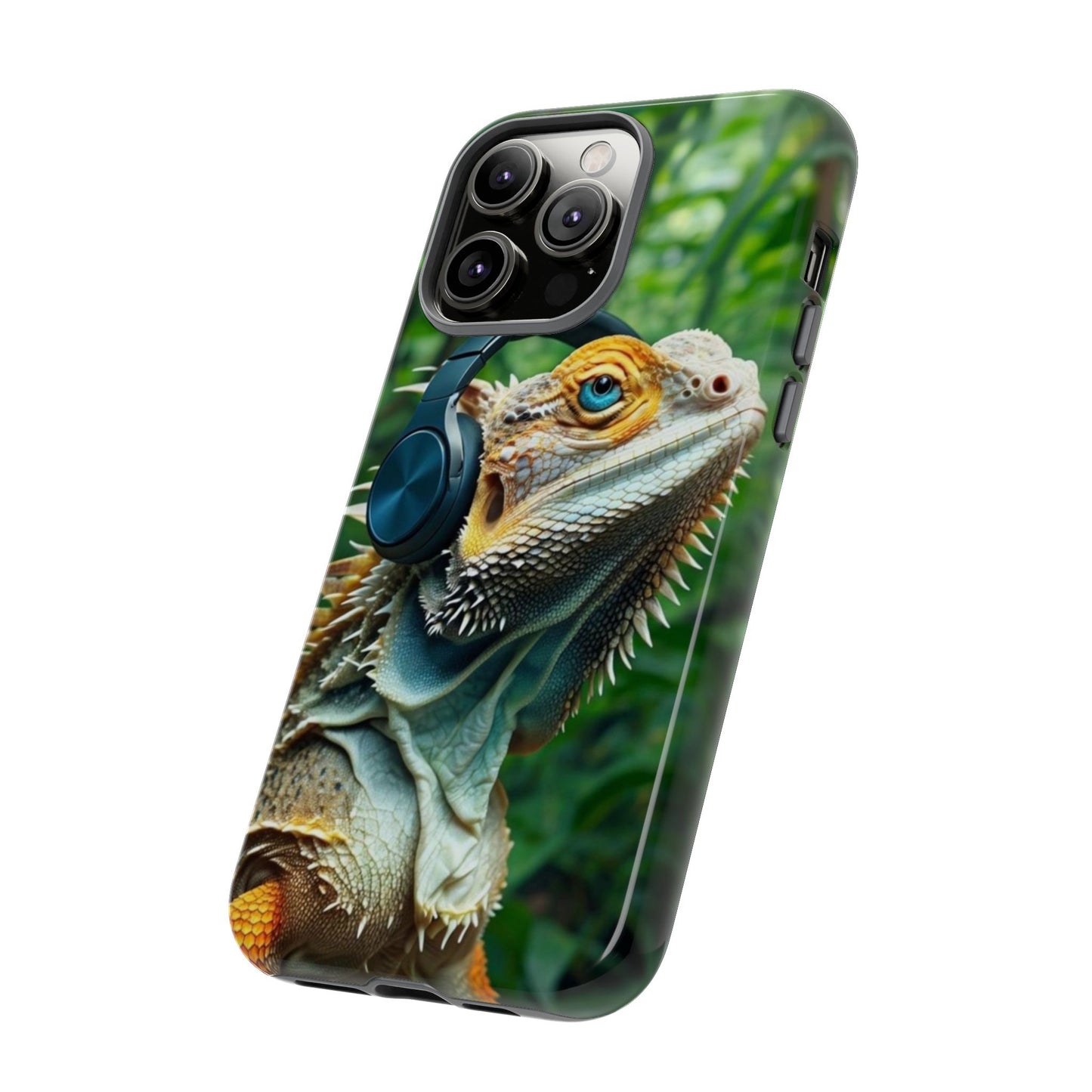 "Bearded Dragon - Jungle Beats" Mobile Phone Case