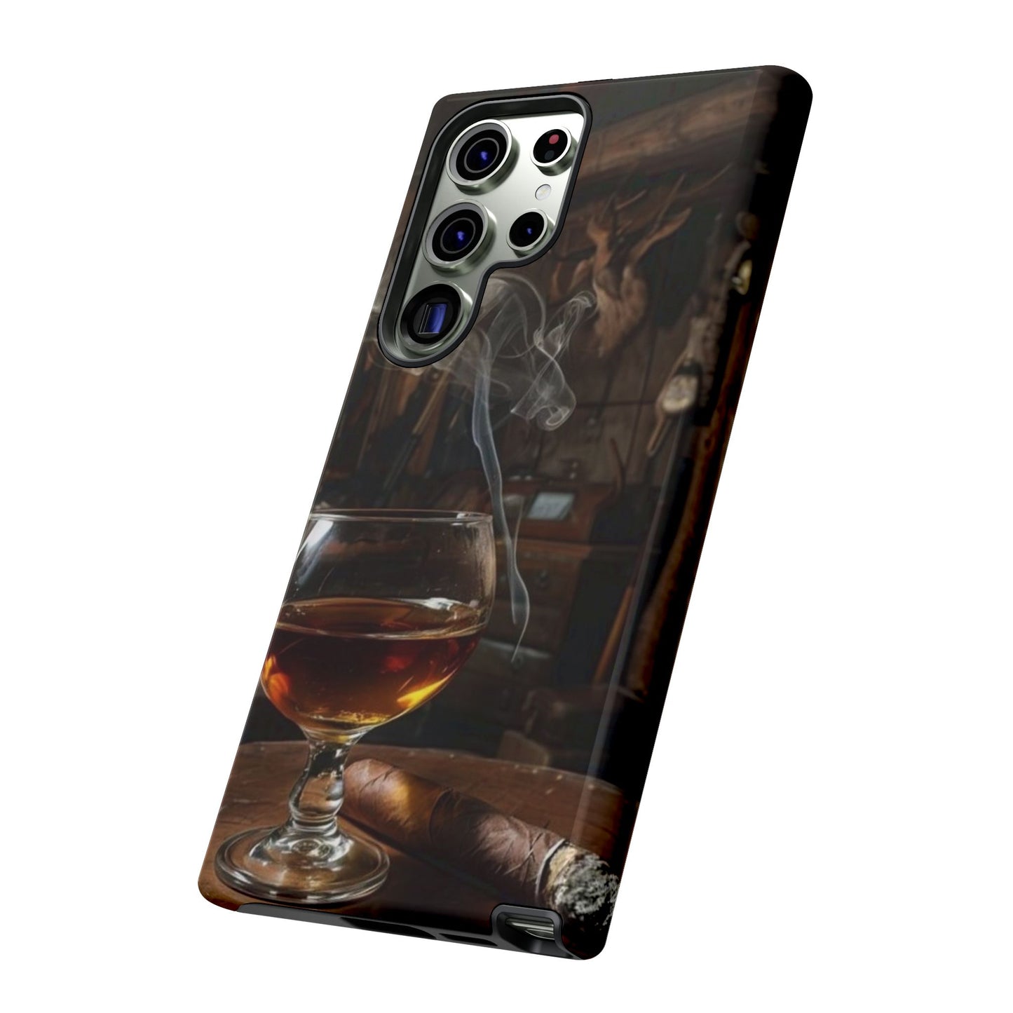 "Hot Whiskey and Cigar" Mobile Phone Case