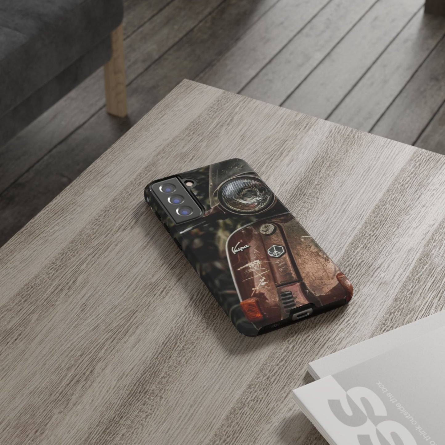 "Vespa. Old Soul, Full Tank" Mobile Phone Case