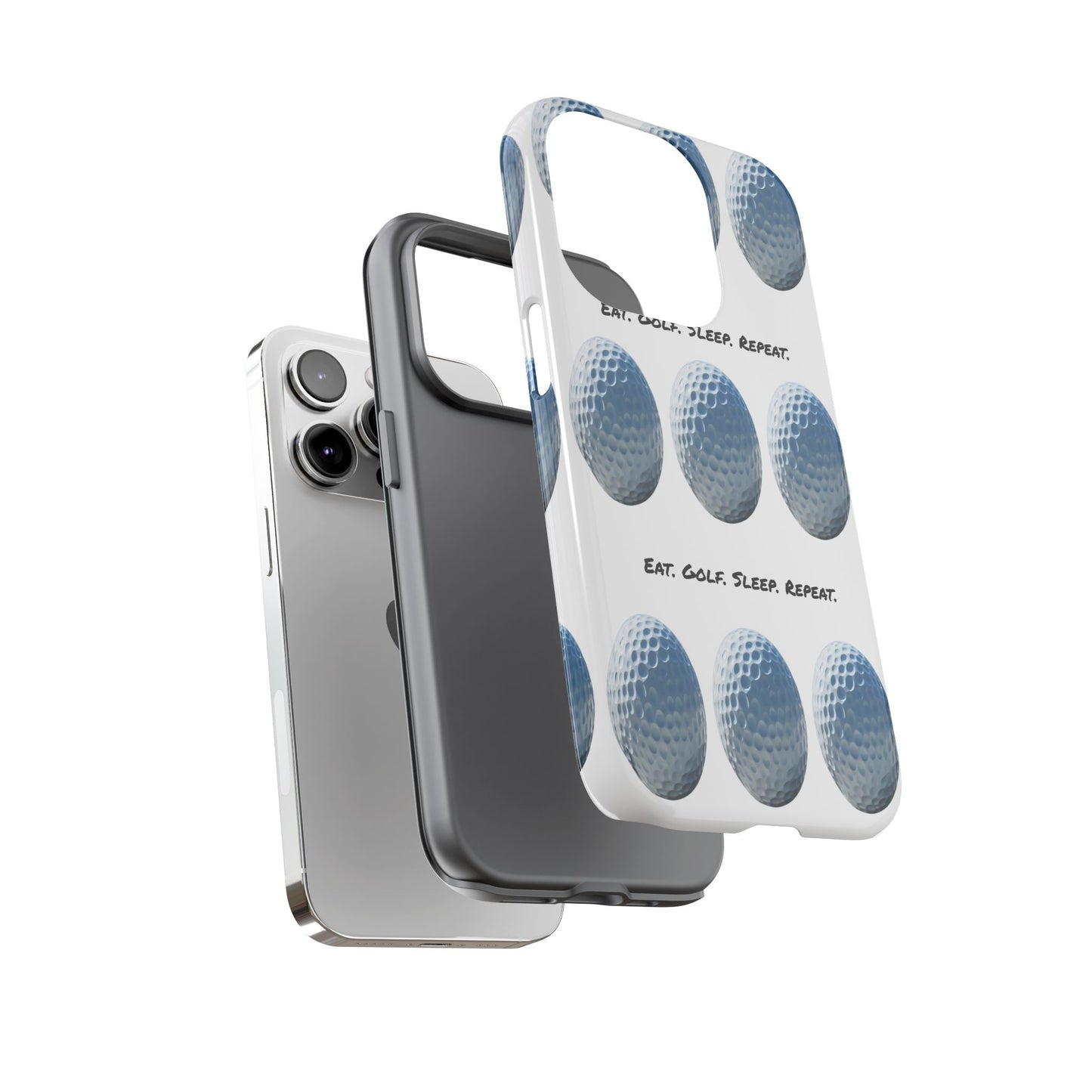 "Eat. Golf. Sleep. Repeat." Mobile Phone Case