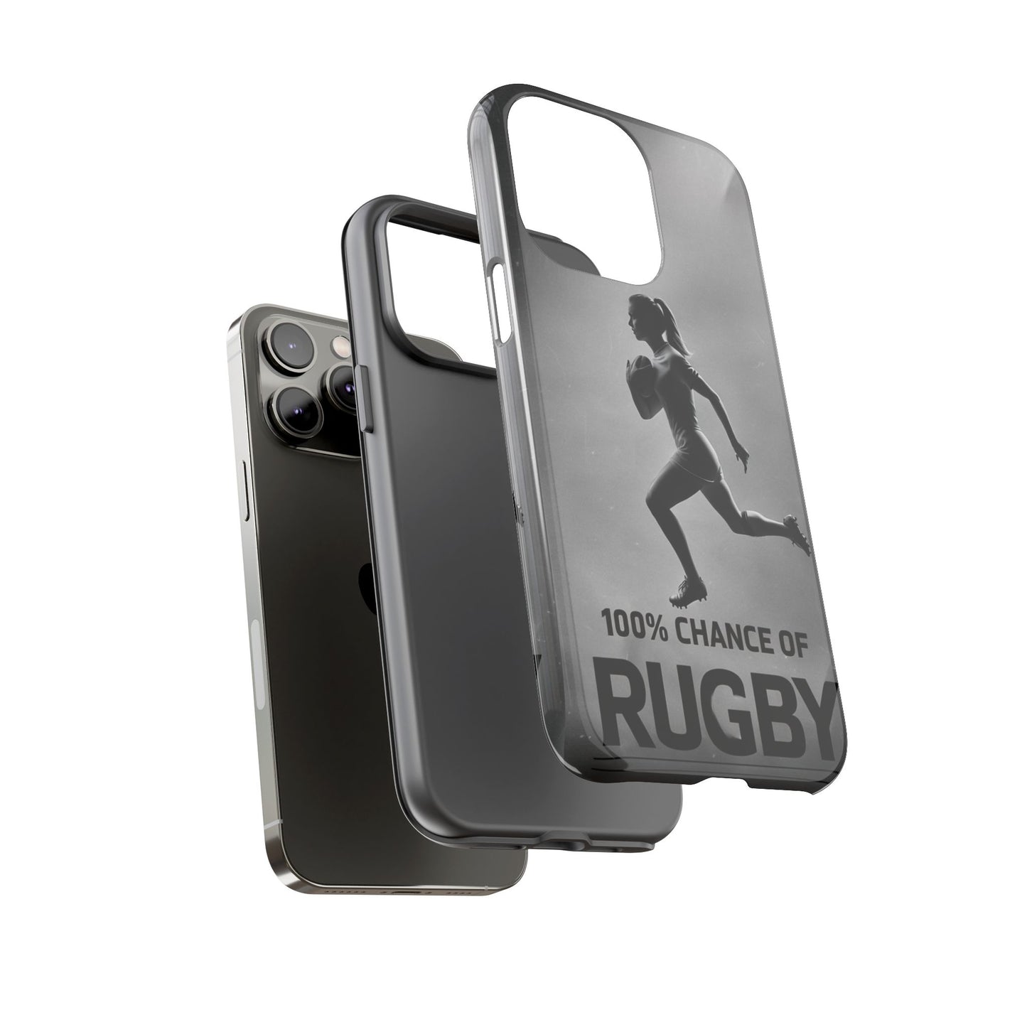"Rain, Shine, Rugby" Mobile Phone Case