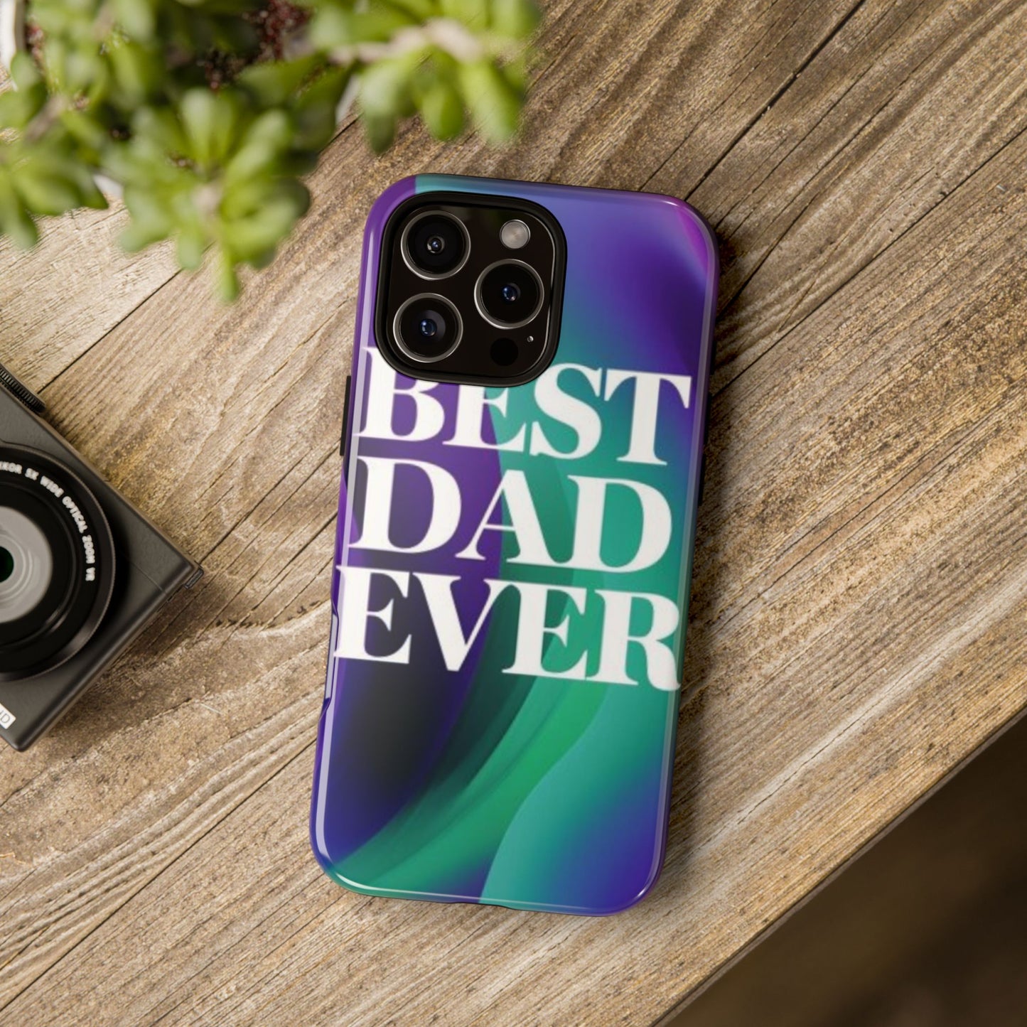 "Best Dad Ever" Mobile Phone Case (purple)