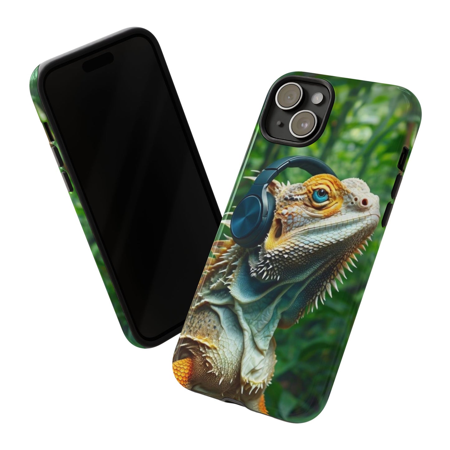 "Bearded Dragon - Jungle Beats" Mobile Phone Case