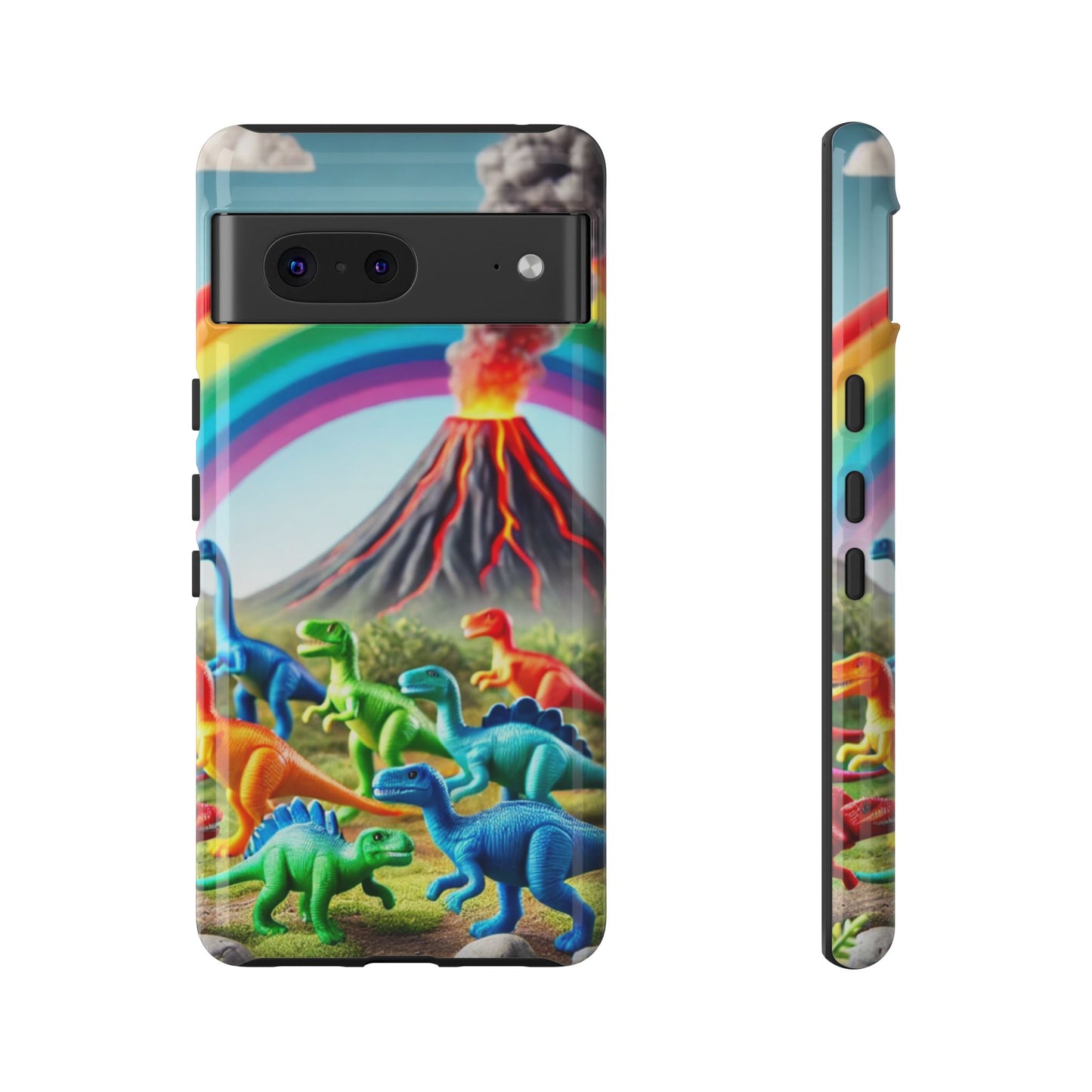 "Rainbow Dinosaurs" Mobile Phone Case