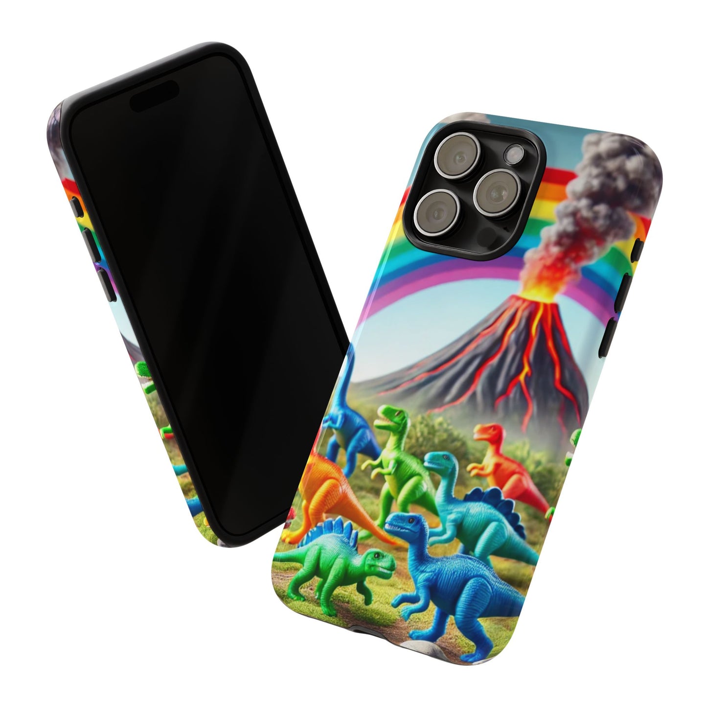 "Rainbow Dinosaurs" Mobile Phone Case