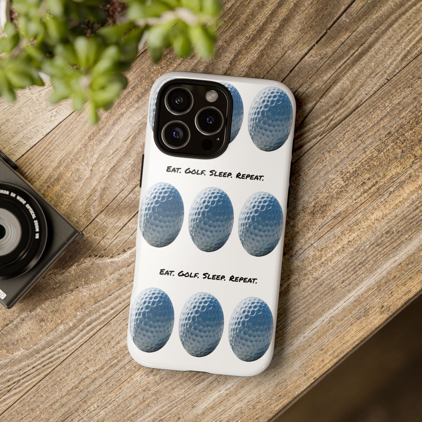 "Eat. Golf. Sleep. Repeat." Mobile Phone Case