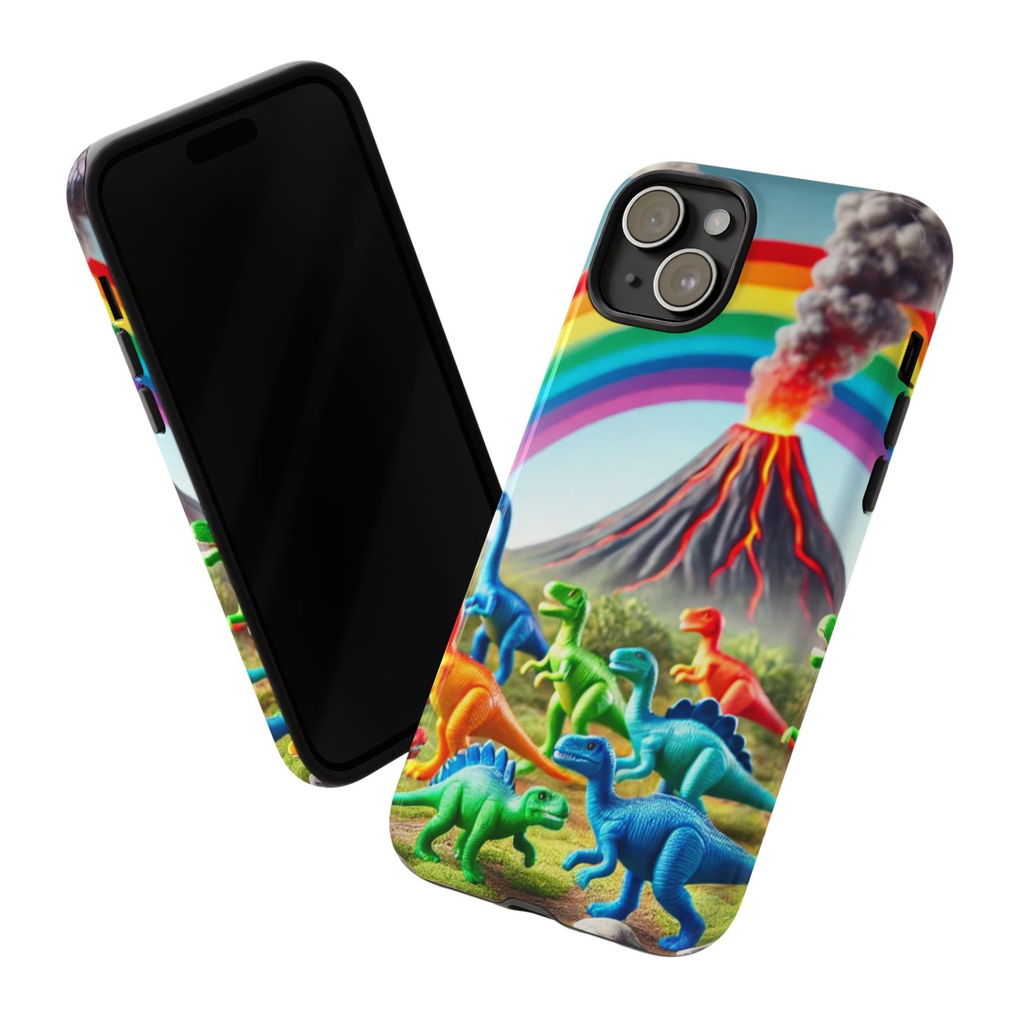 "Rainbow Dinosaurs" Mobile Phone Case