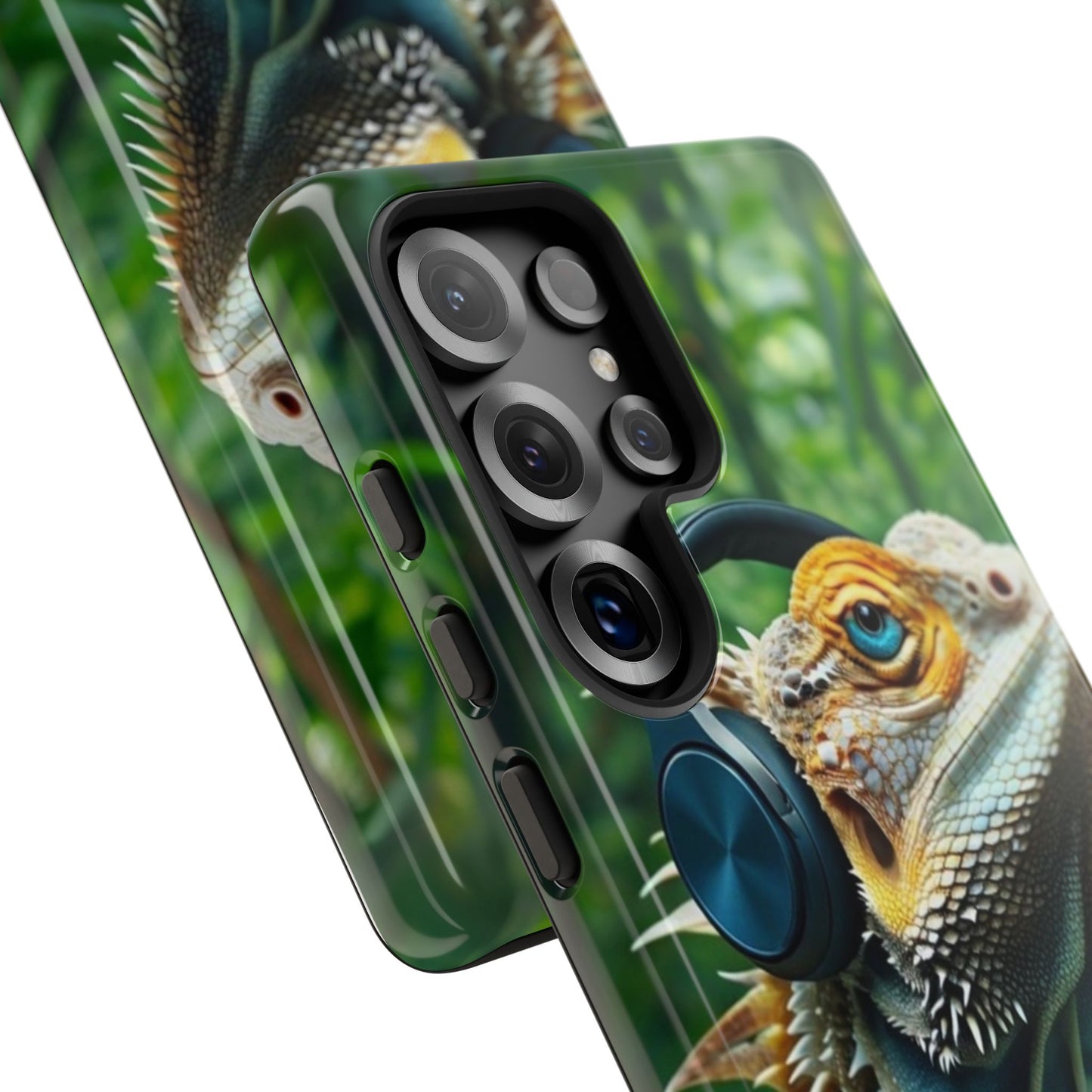 "Bearded Dragon - Jungle Beats" Mobile Phone Case