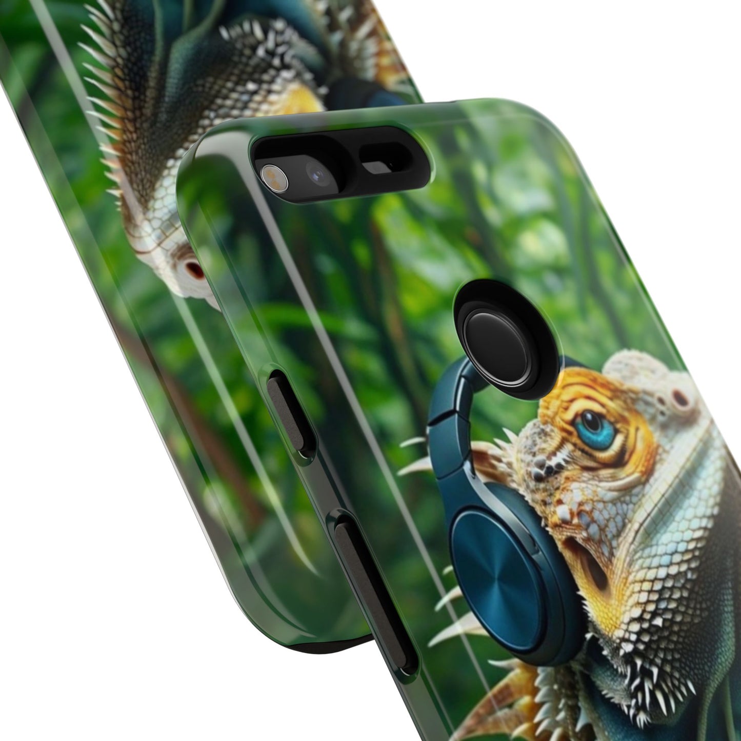 "Bearded Dragon - Jungle Beats" Mobile Phone Case