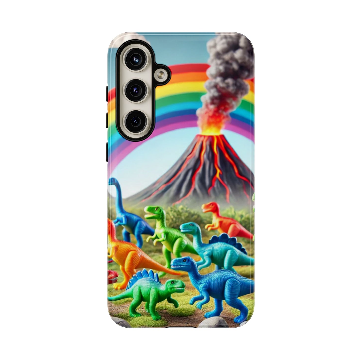 "Rainbow Dinosaurs" Mobile Phone Case