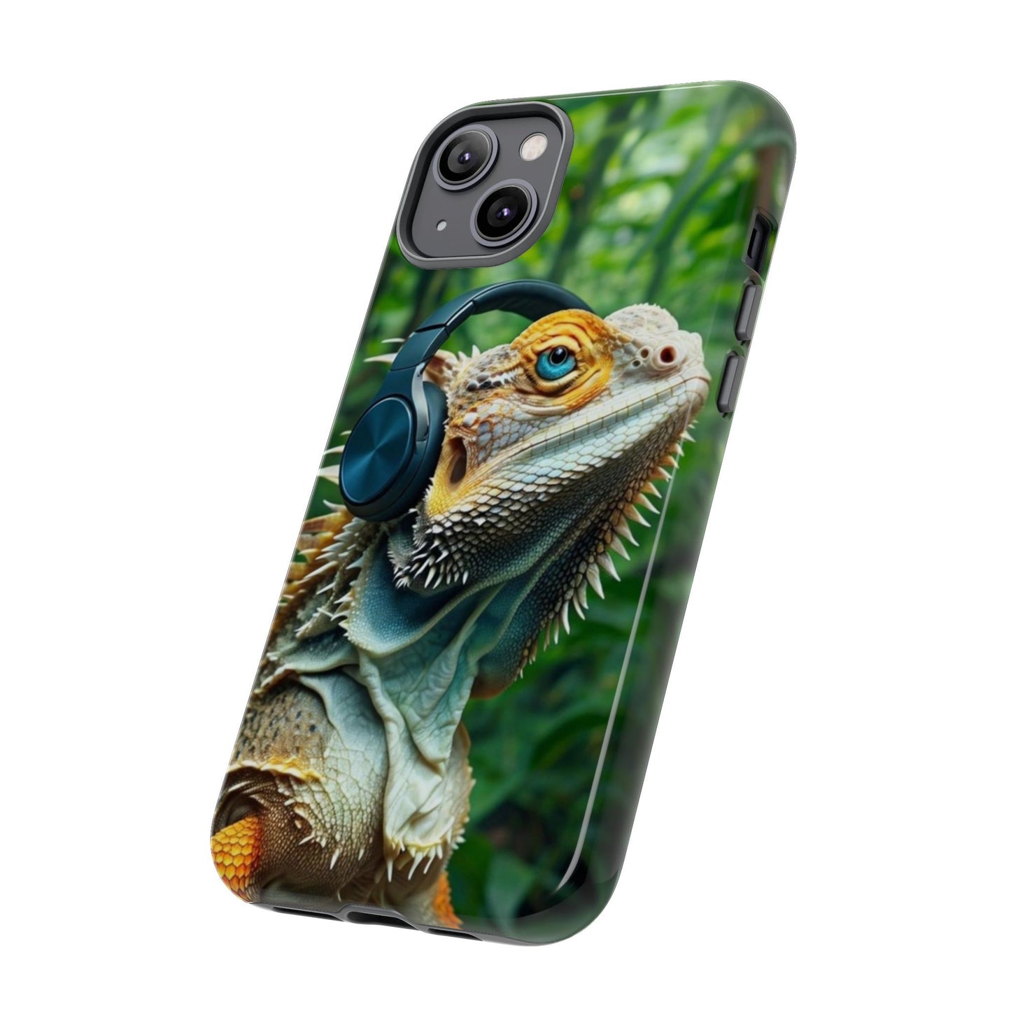 "Bearded Dragon - Jungle Beats" Mobile Phone Case