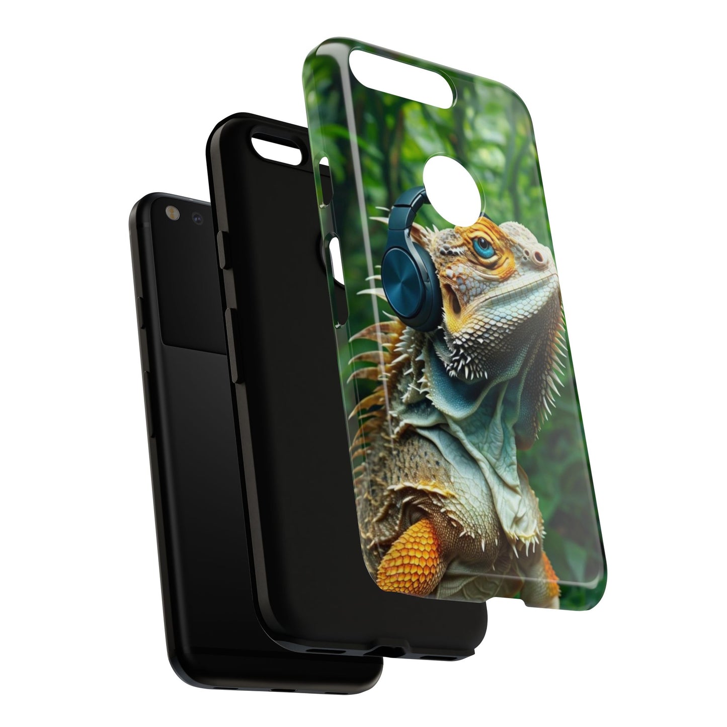 "Bearded Dragon - Jungle Beats" Mobile Phone Case