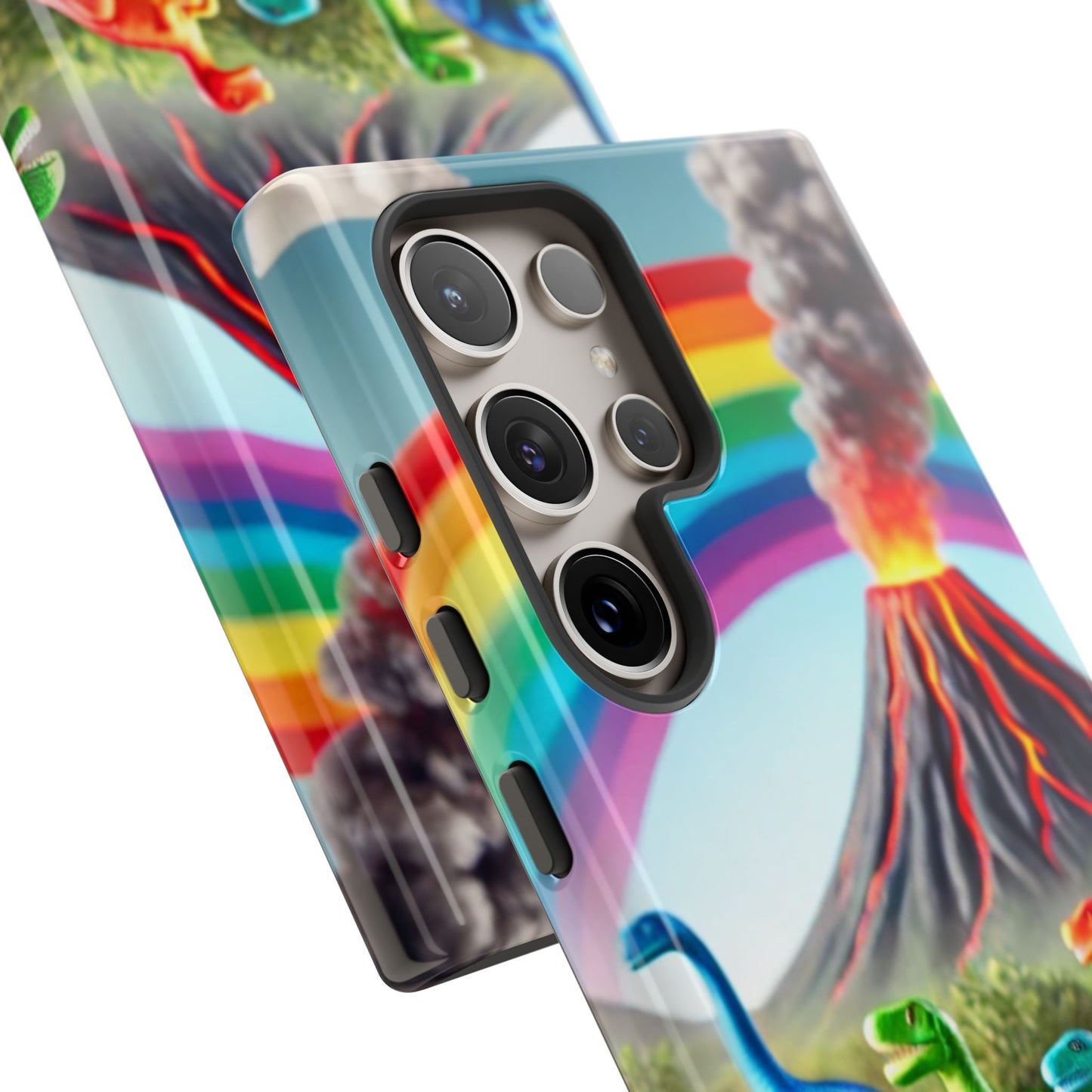 "Rainbow Dinosaurs" Mobile Phone Case