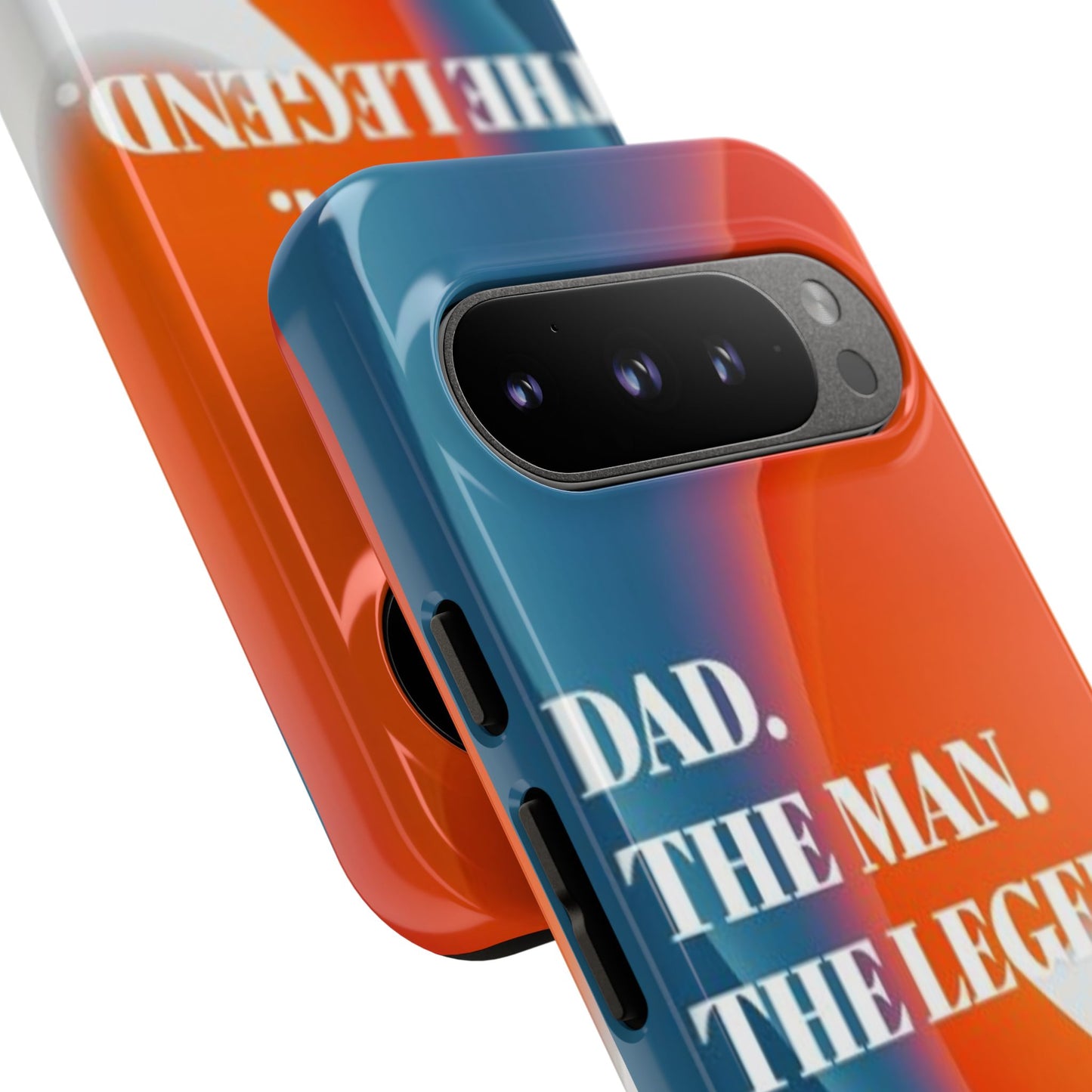 "Dad. The Man. The Legend." Mobile Phone Case (orange)