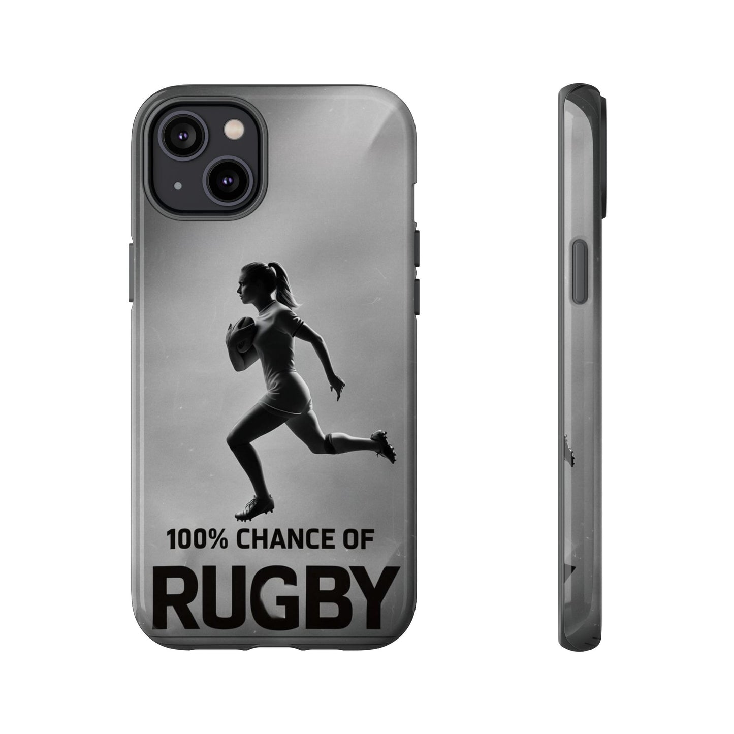"Rain, Shine, Rugby" Mobile Phone Case