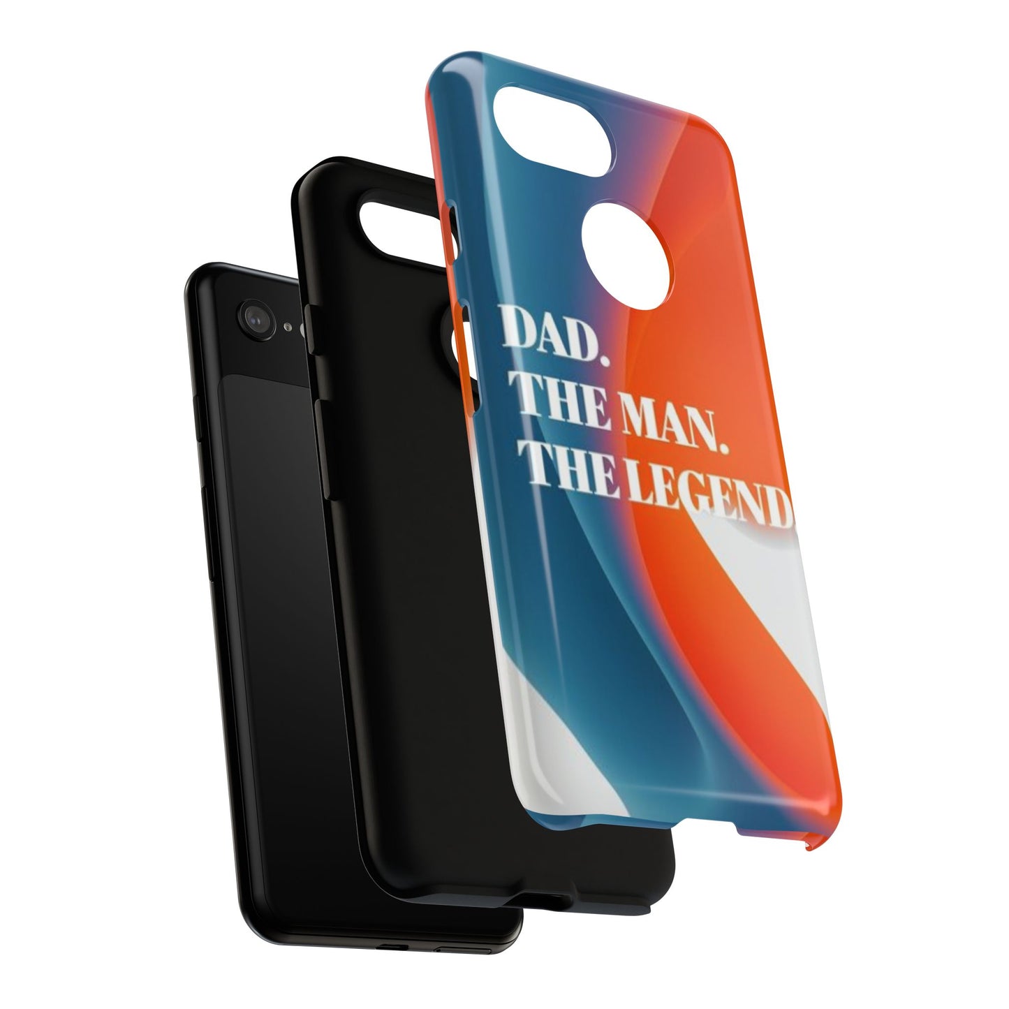 "Dad. The Man. The Legend." Mobile Phone Case (orange)
