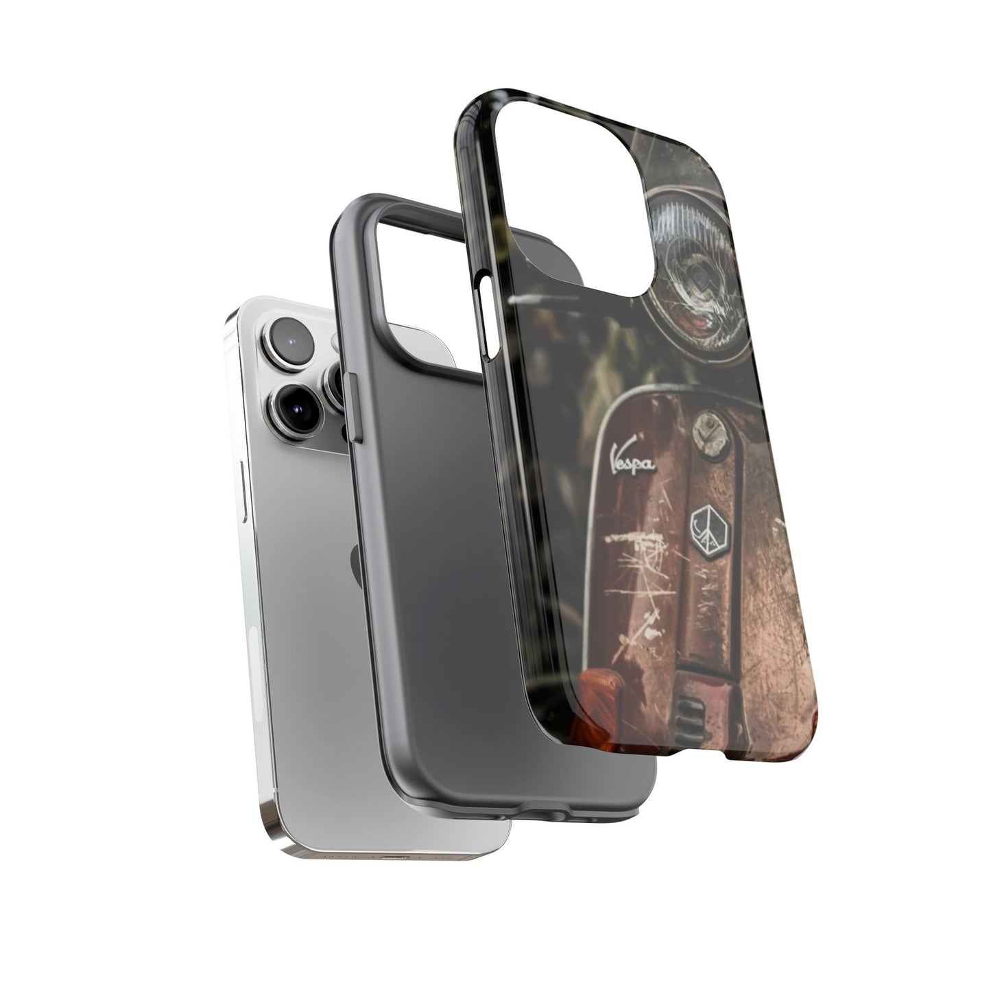 "Vespa. Old Soul, Full Tank" Mobile Phone Case