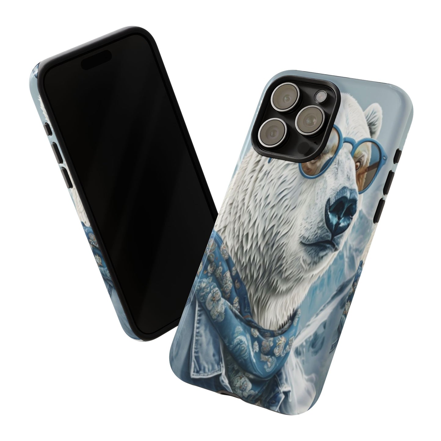 "Urban Zen Polar Bear" Mobile Phone Case (blue)
