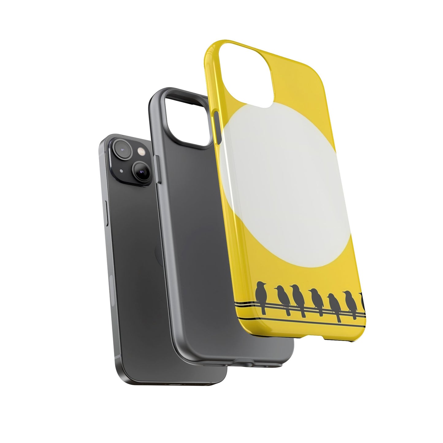 "The Feathered Assembly - Yellow" Mobile Phone Case
