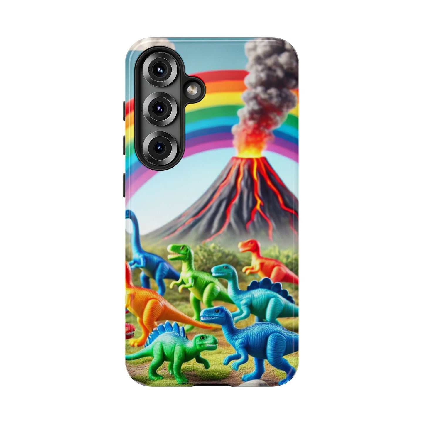 "Rainbow Dinosaurs" Mobile Phone Case