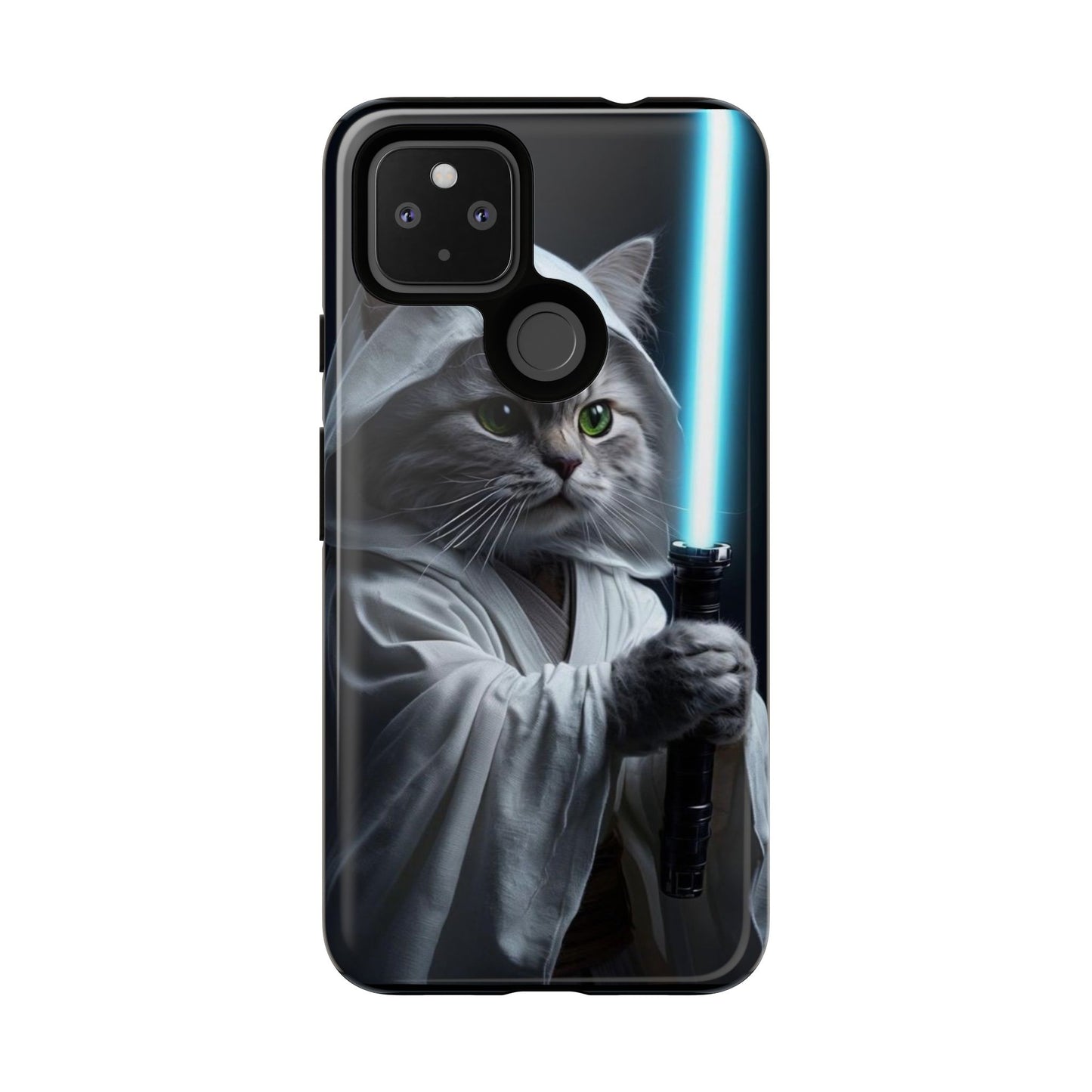 "Jedi Whisker" Mobile Phone Case (blue light sabre)