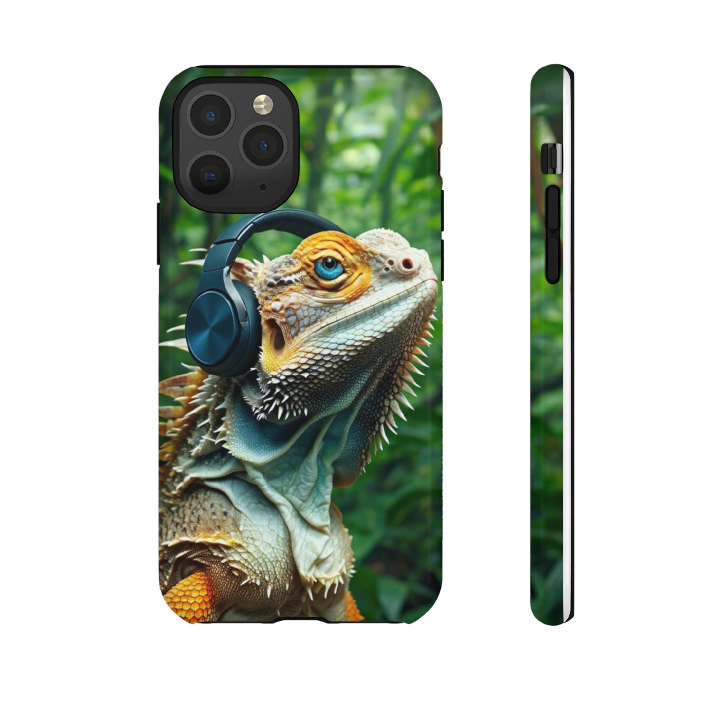 "Bearded Dragon - Jungle Beats" Mobile Phone Case