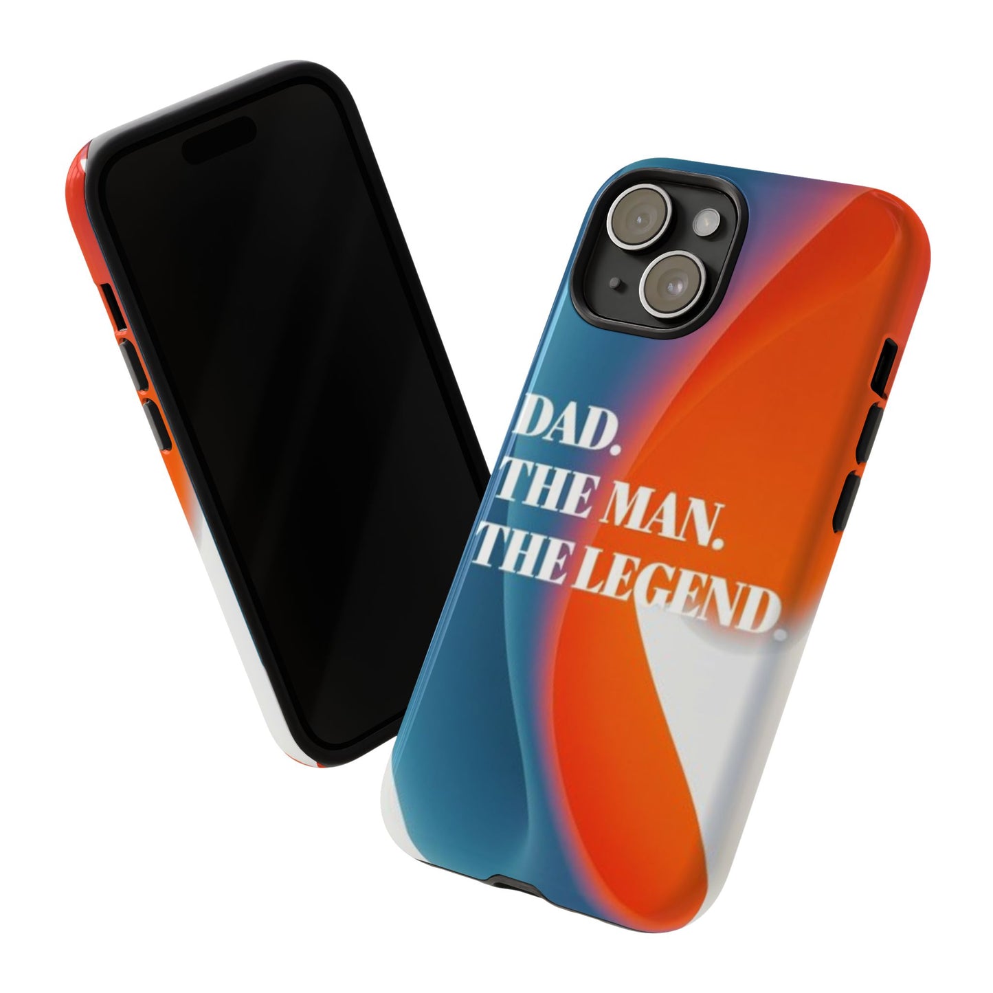 "Dad. The Man. The Legend." Mobile Phone Case (orange)