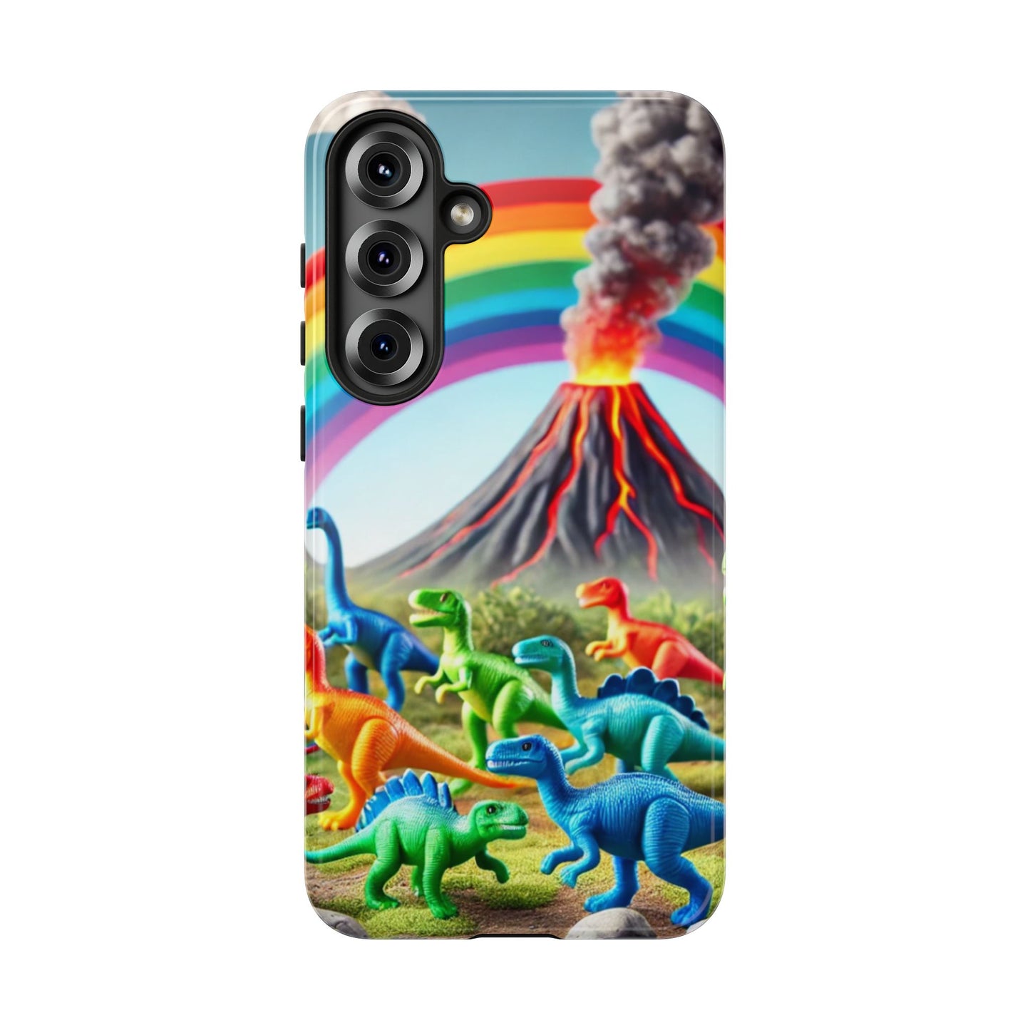 "Rainbow Dinosaurs" Mobile Phone Case