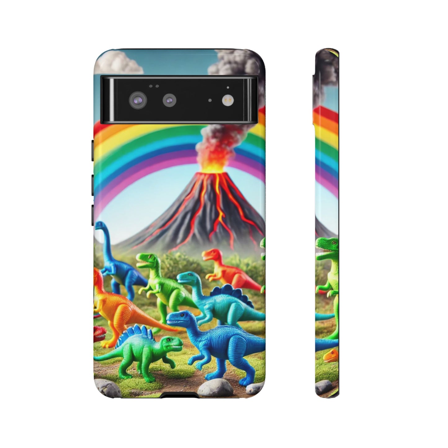 "Rainbow Dinosaurs" Mobile Phone Case