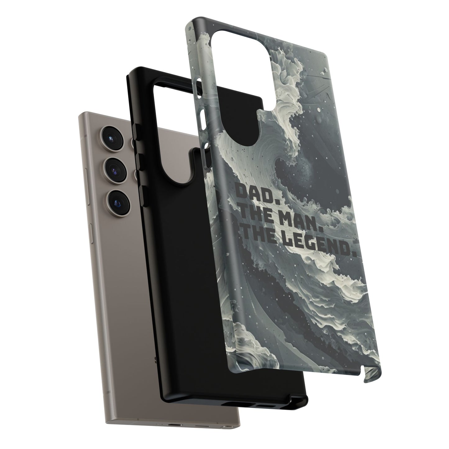 "Dad. The Man. The Legend" Mobile Phone Case (grey)
