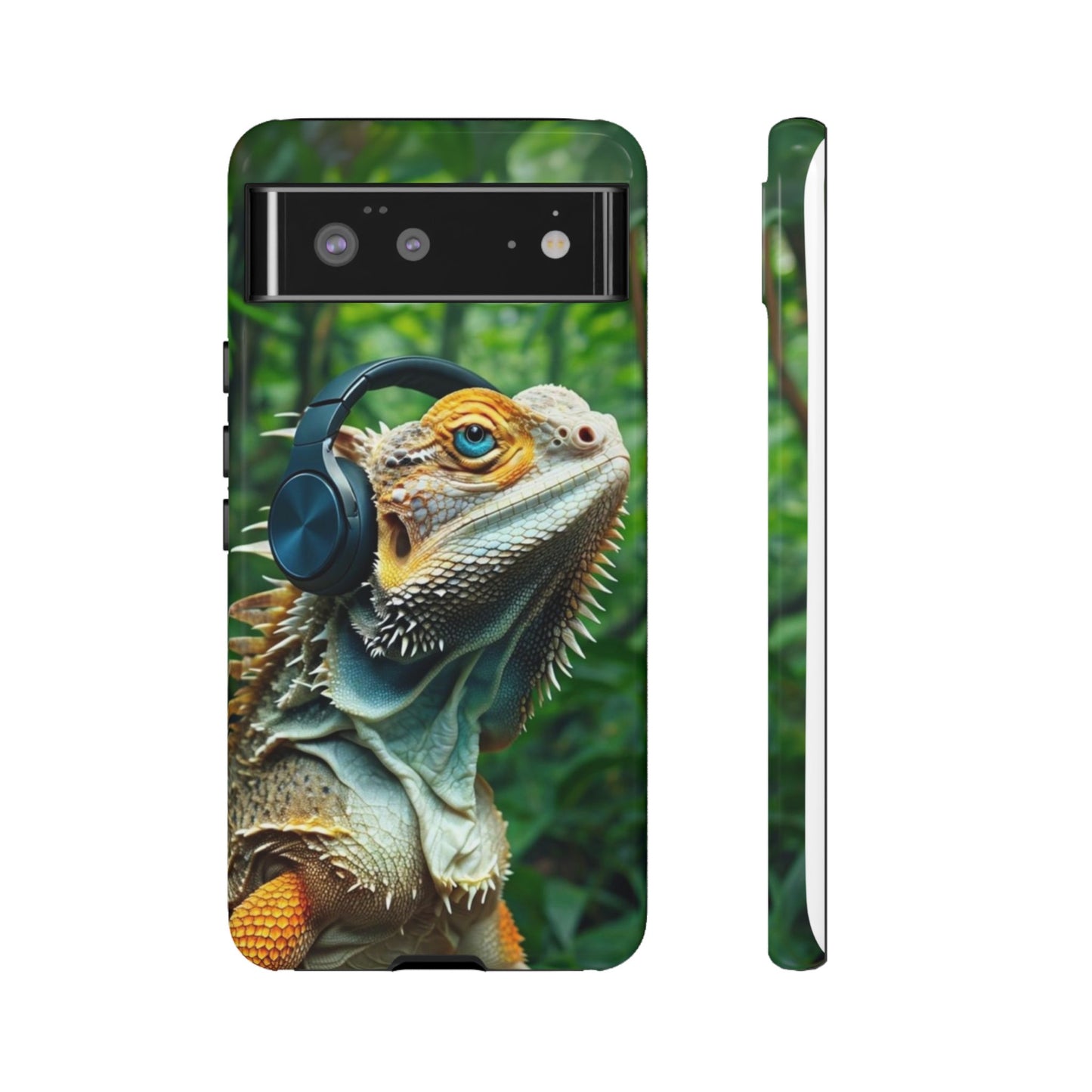 "Bearded Dragon - Jungle Beats" Mobile Phone Case