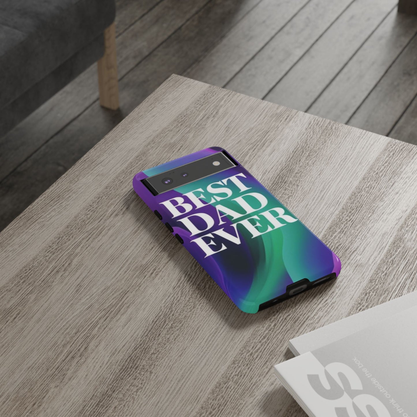 "Best Dad Ever" Mobile Phone Case (purple)