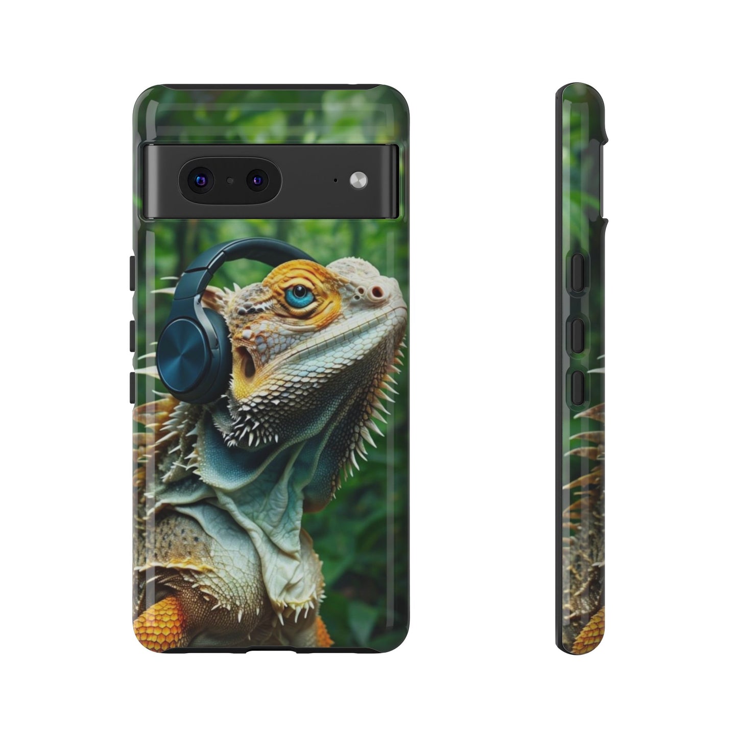 "Bearded Dragon - Jungle Beats" Mobile Phone Case