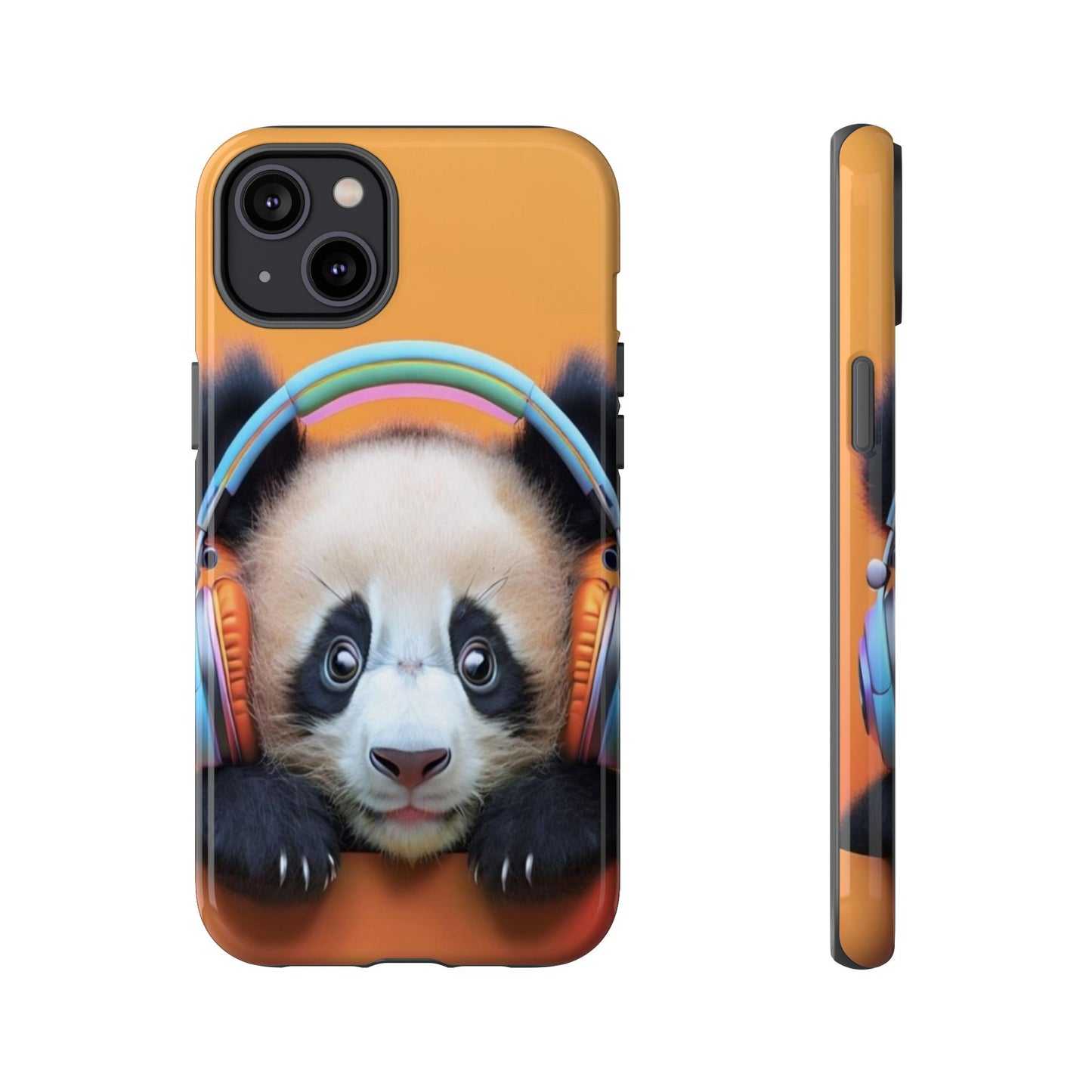 "Baby Panda wearing Headphones" Mobile Phone Case