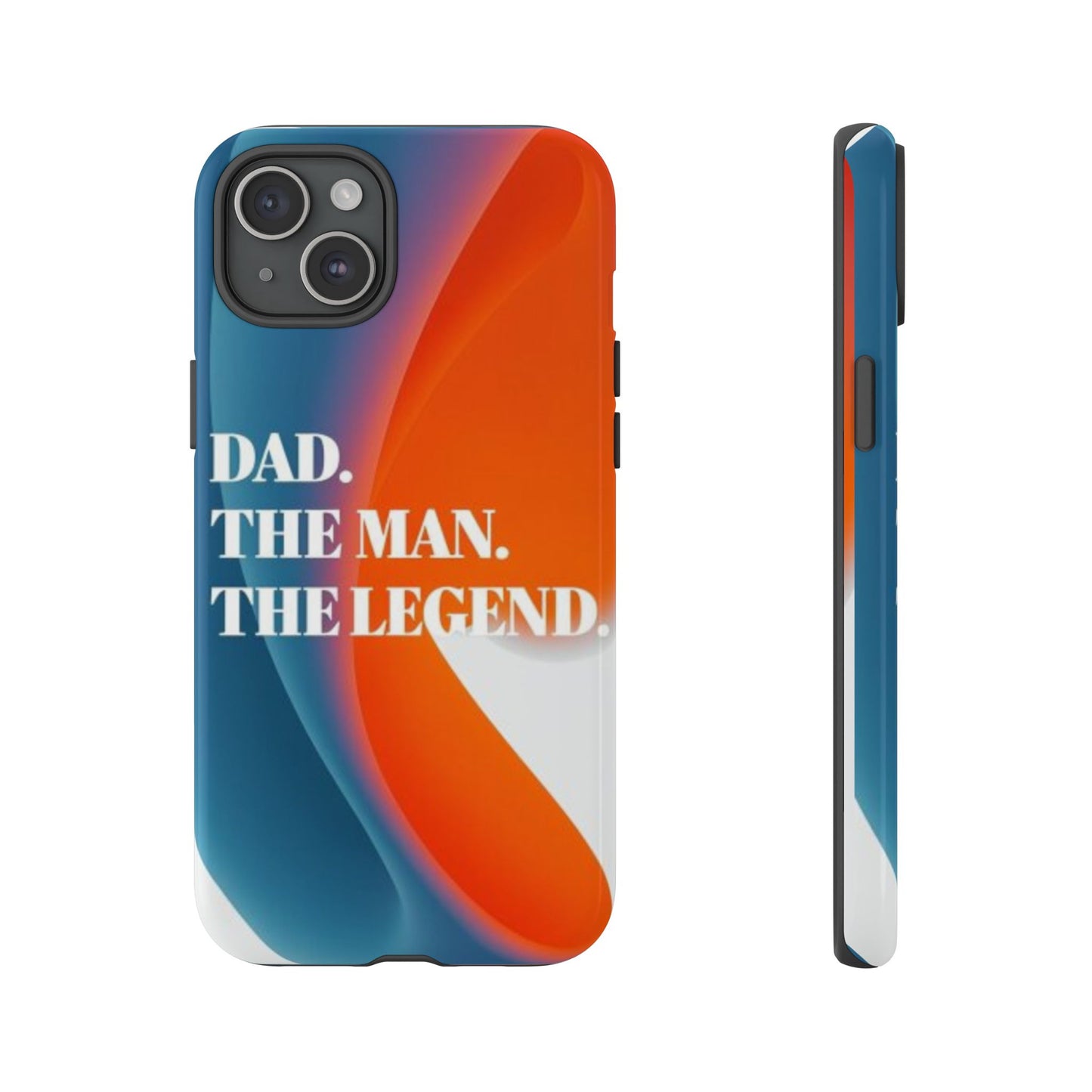 "Dad. The Man. The Legend." Mobile Phone Case (orange)
