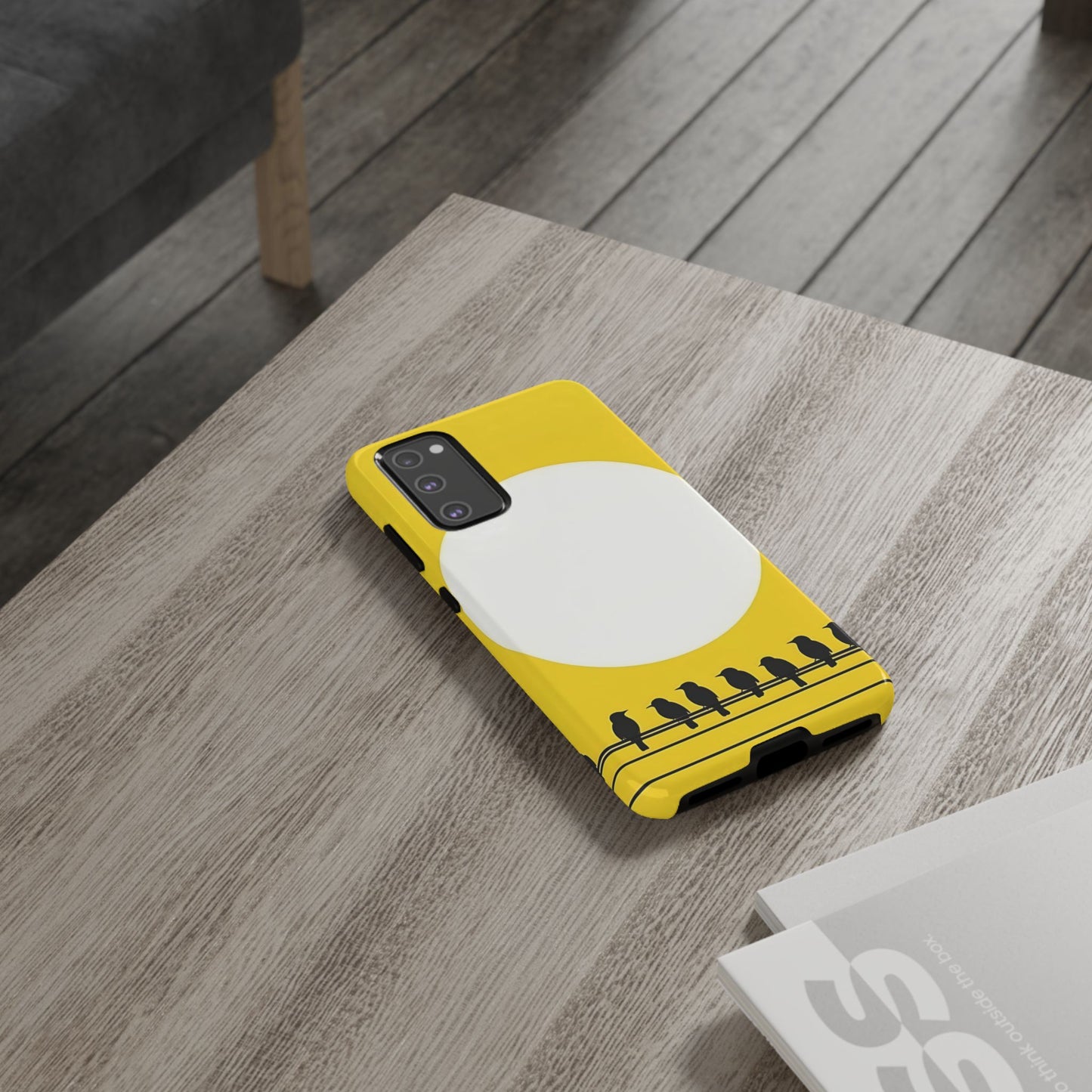 "The Feathered Assembly - Yellow" Mobile Phone Case