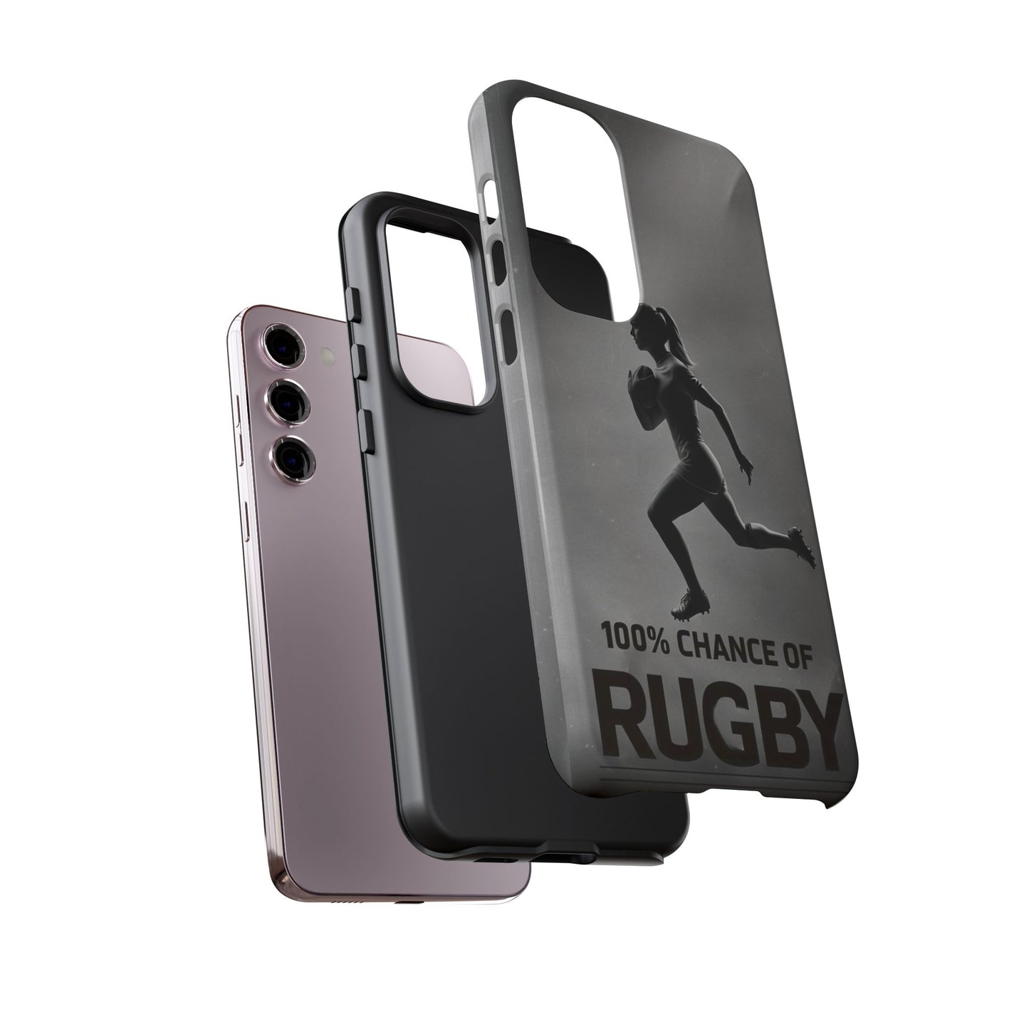 "Rain, Shine, Rugby" Mobile Phone Case