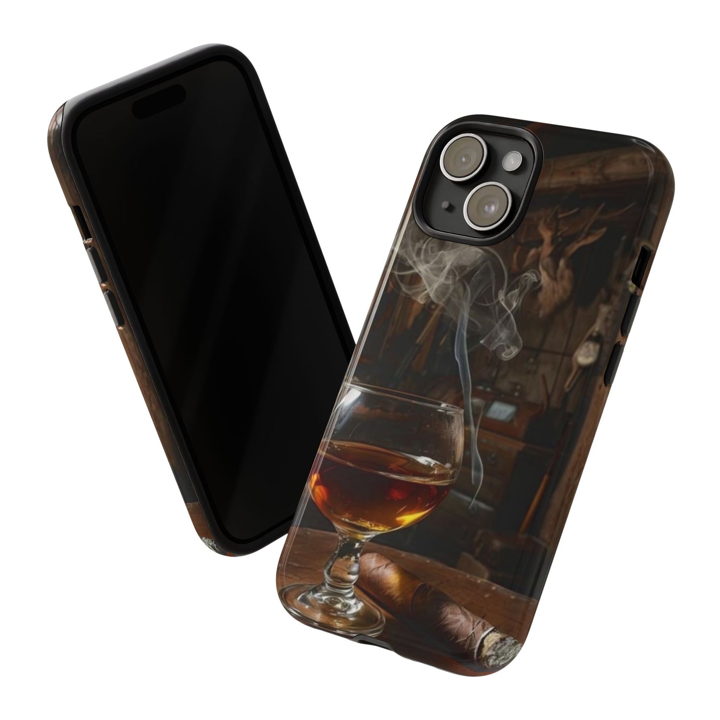 "Hot Whiskey and Cigar" Mobile Phone Case