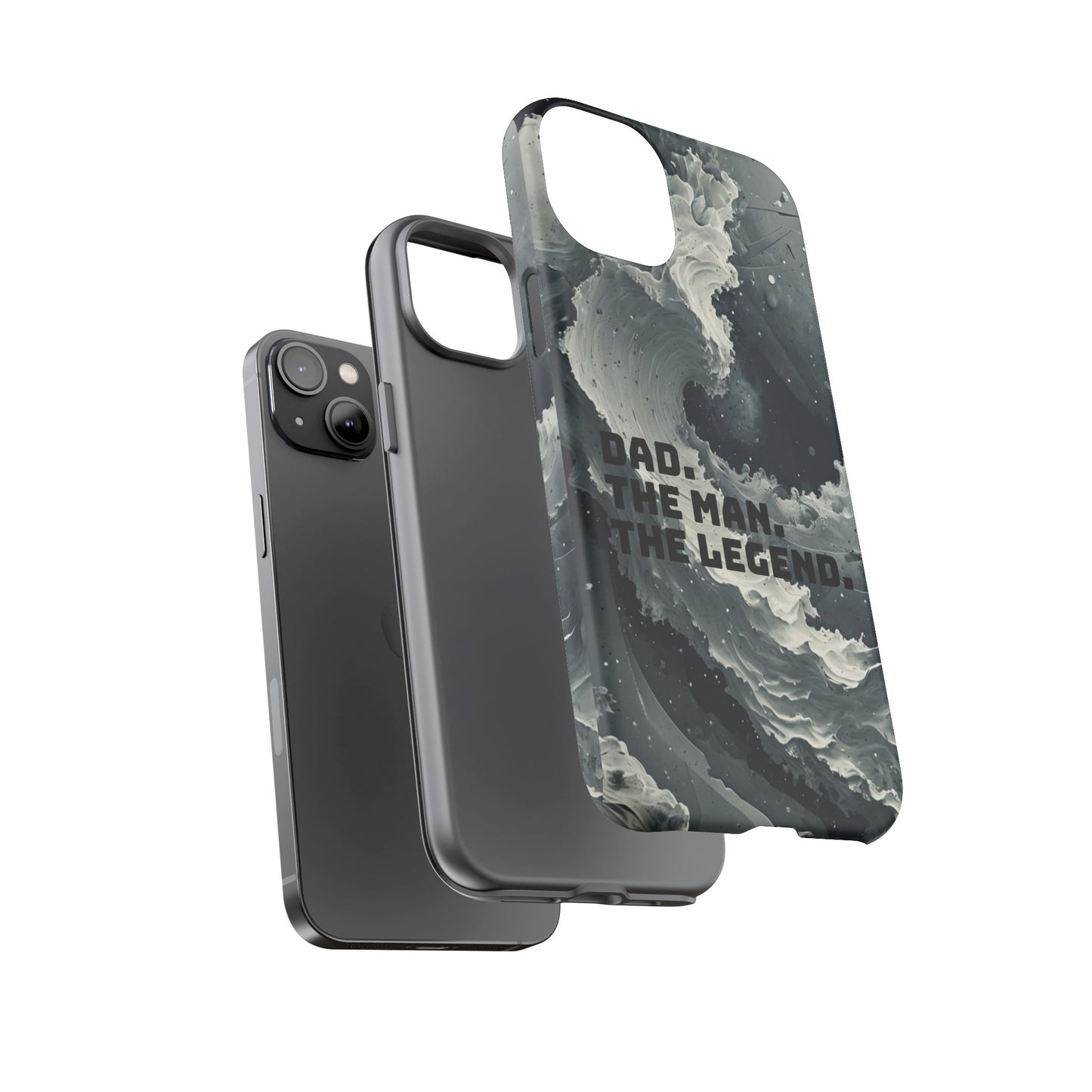 "Dad. The Man. The Legend" Mobile Phone Case (grey)